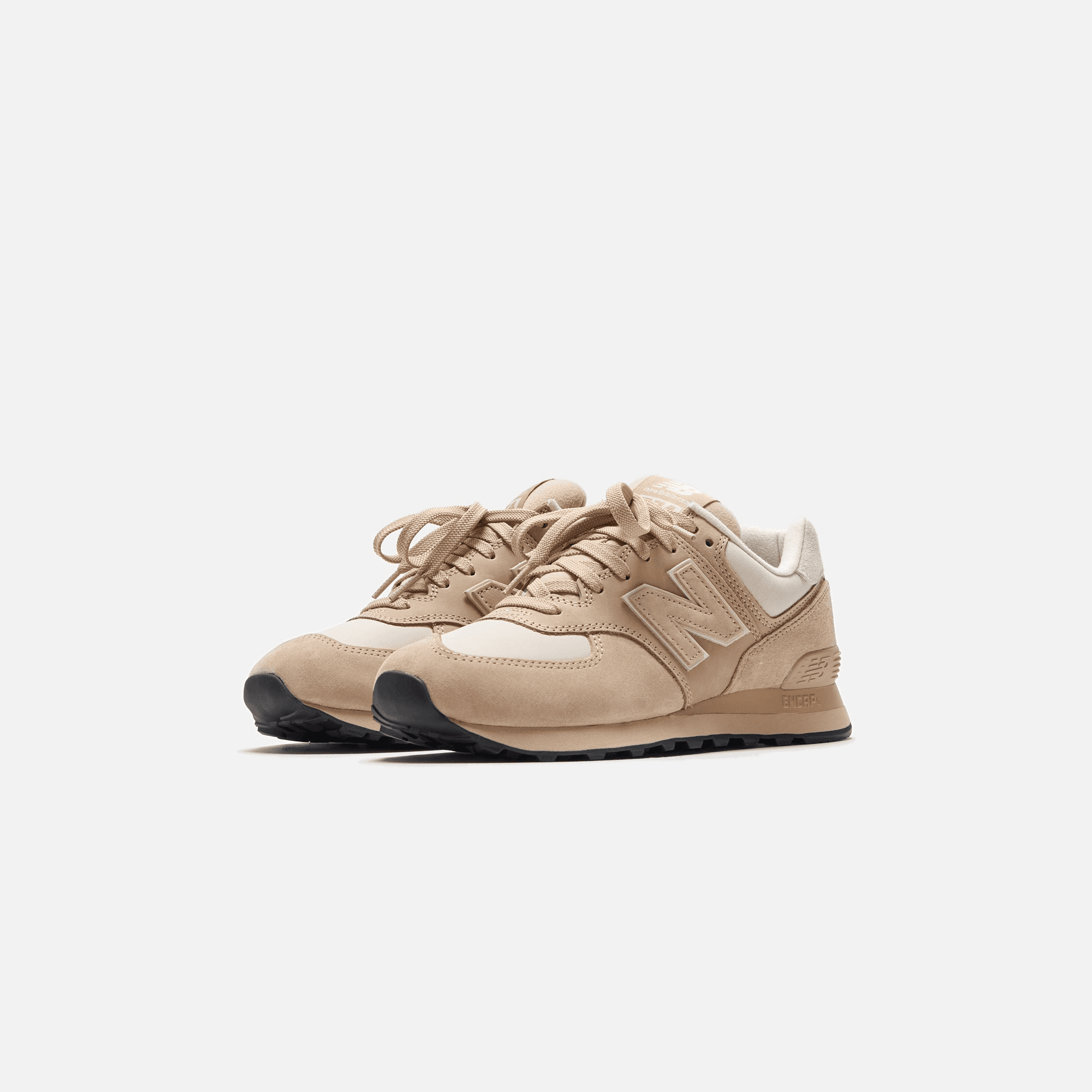 CDG Pocket New Balance x Junya Watanabe 574 Pig Suede Nubuck - Beige — Image 7