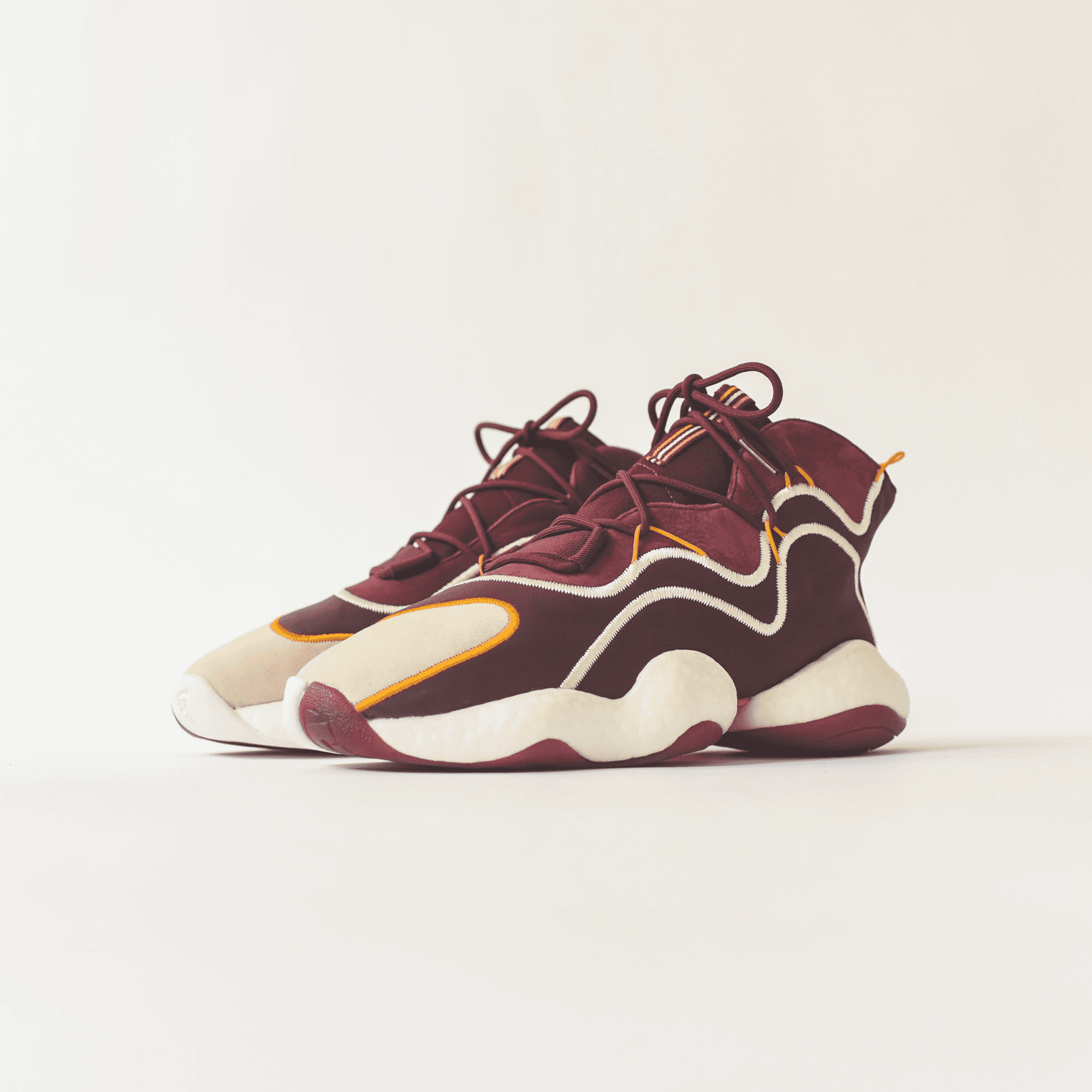 Adidas x Eric Emanuel BYW - Maroon / Yellow — Image 4