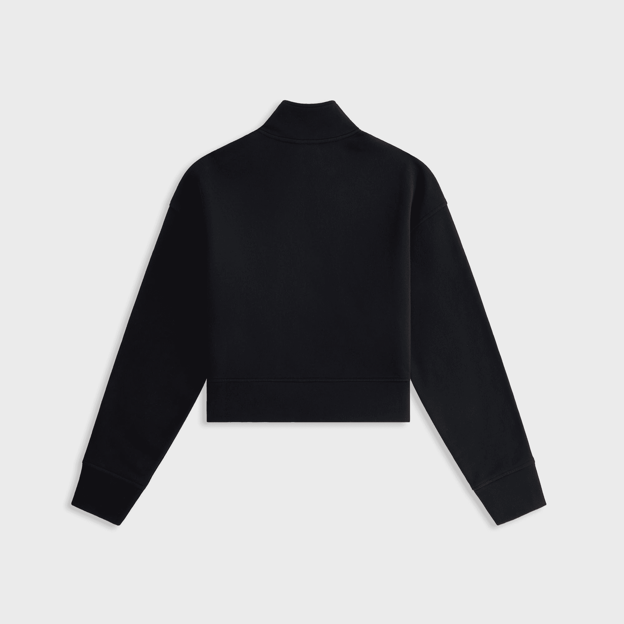 Kith Women Walden Fleece Asymmetrical Quarter Zip - Black — Image 5