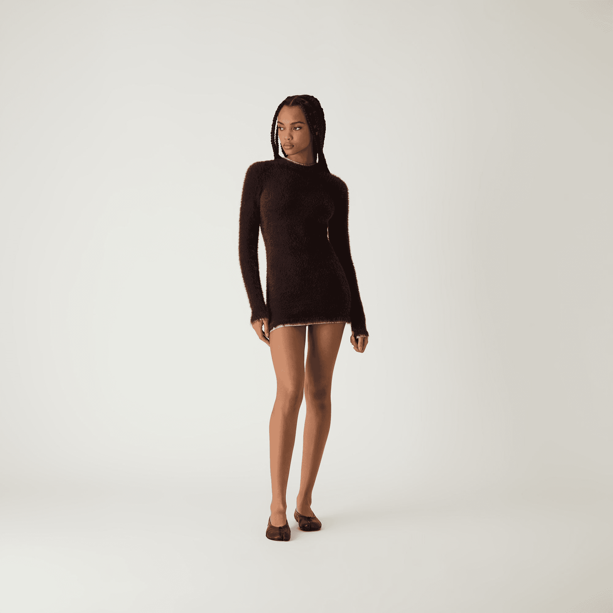 Kith Women Anwen Mohair Mini Dress - Incognito — Image 6