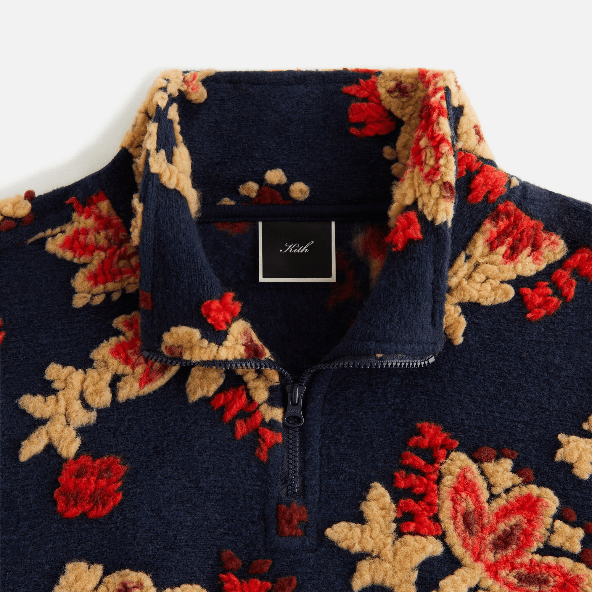 Kith Women Hunter III Paisley Sherpa 1/4 Zip - Nocturnal — Image 2