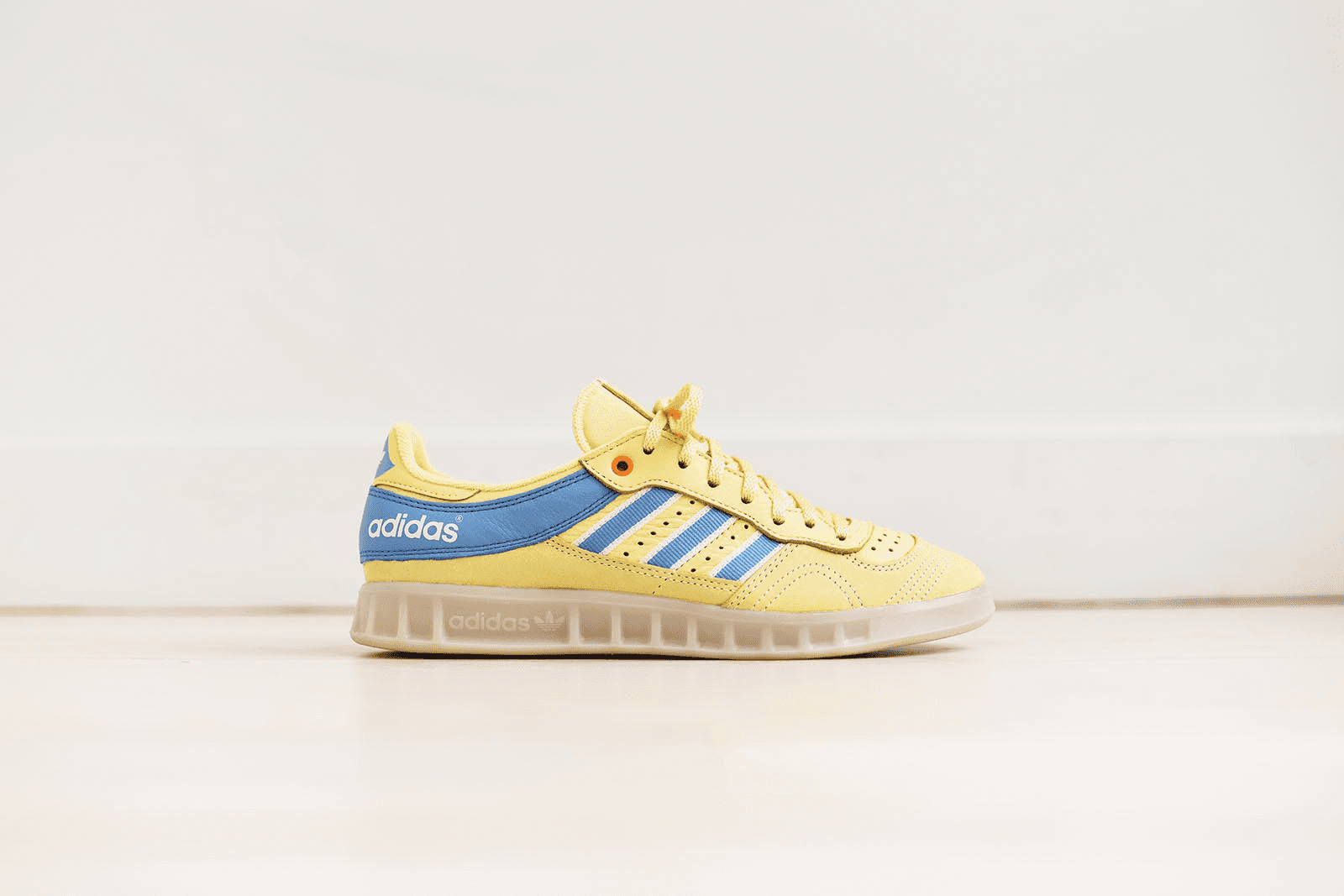 adidas x Oyster Handball Top - Yellow / Ash Blue / White — Image 4