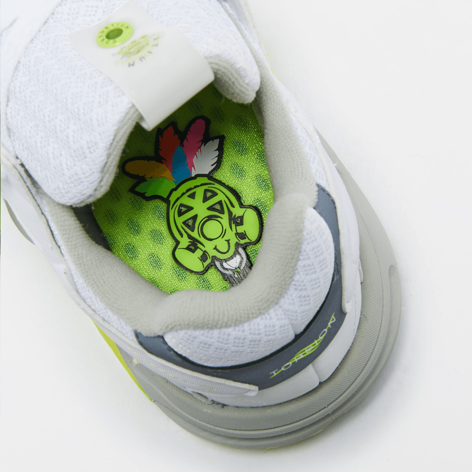 adidas Consortium x Footpatrol ZX Torsion - White / Solar Yellow / Ash Grey — Image 4