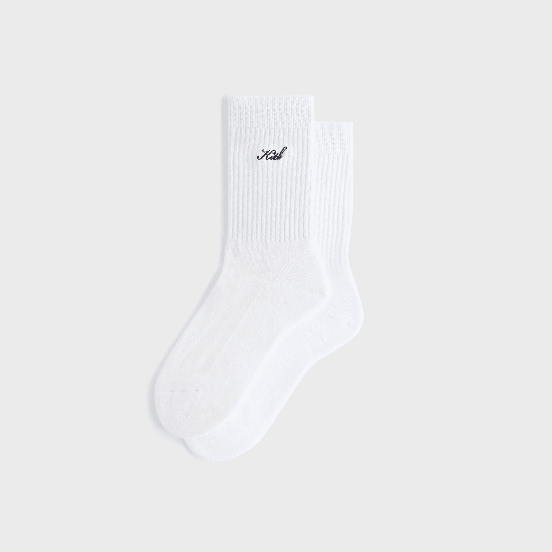 Kith Women Script Classic Crew Socks - White — Image 3