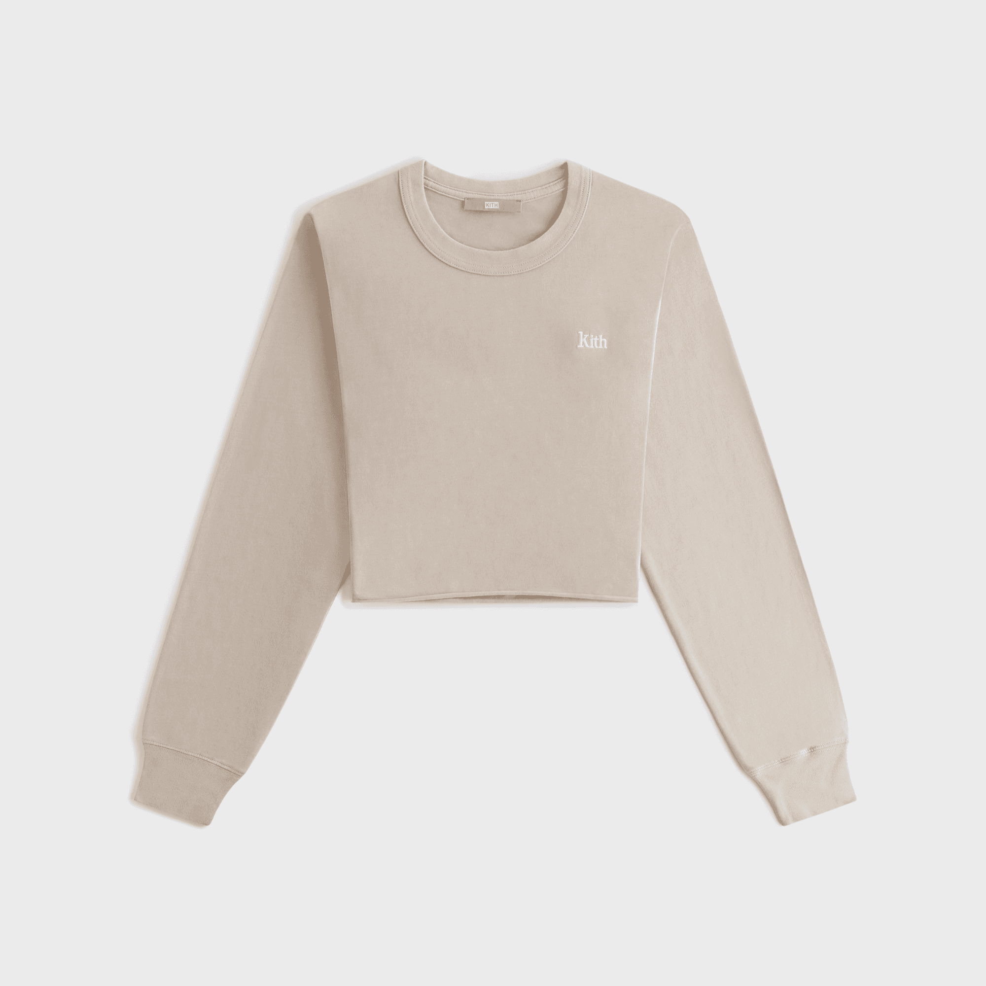 Kith Women Lucy Cropped Long Sleeve II Tee - Bare