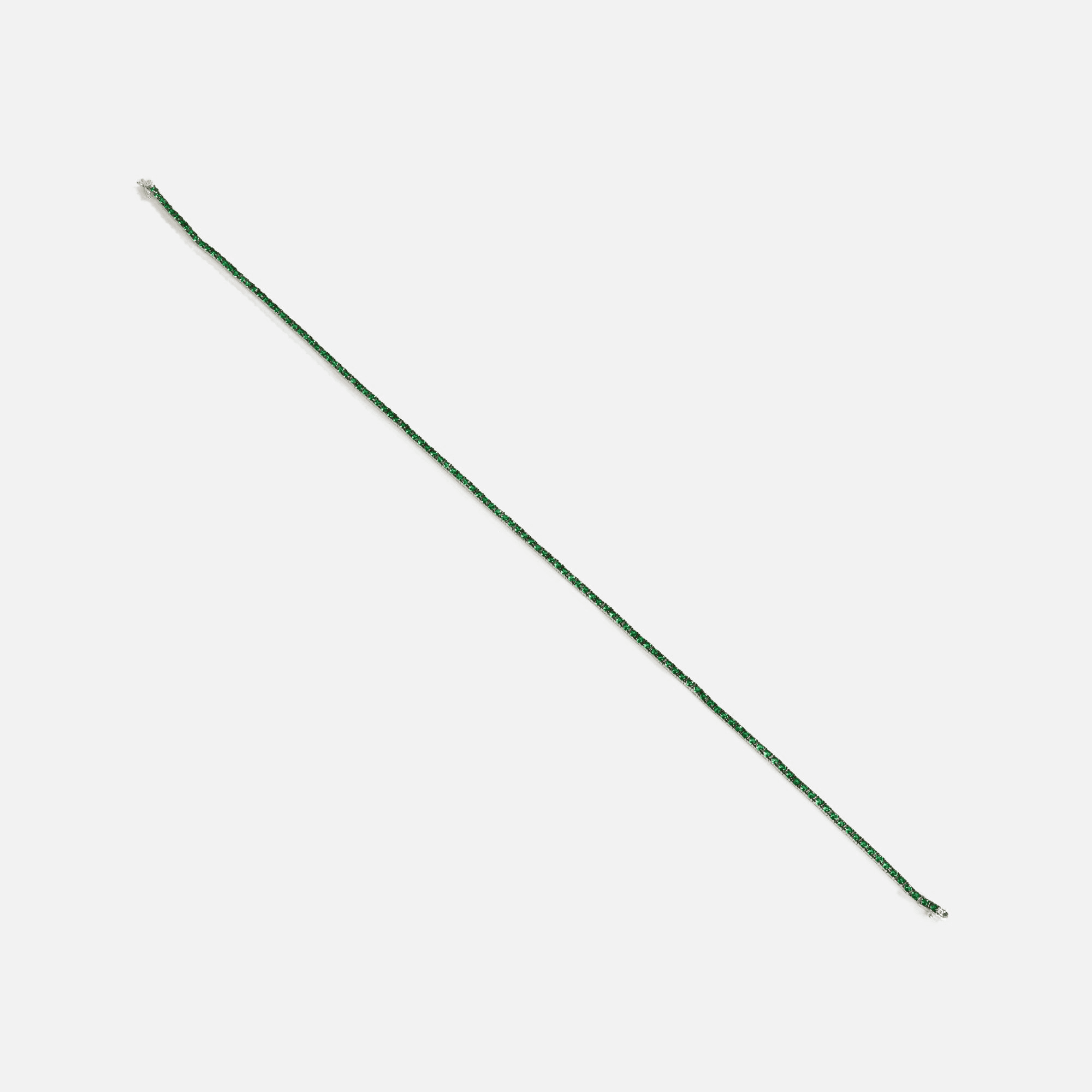 Amy Shehab Angelina II Tennis Necklace - Emerald — Image 3