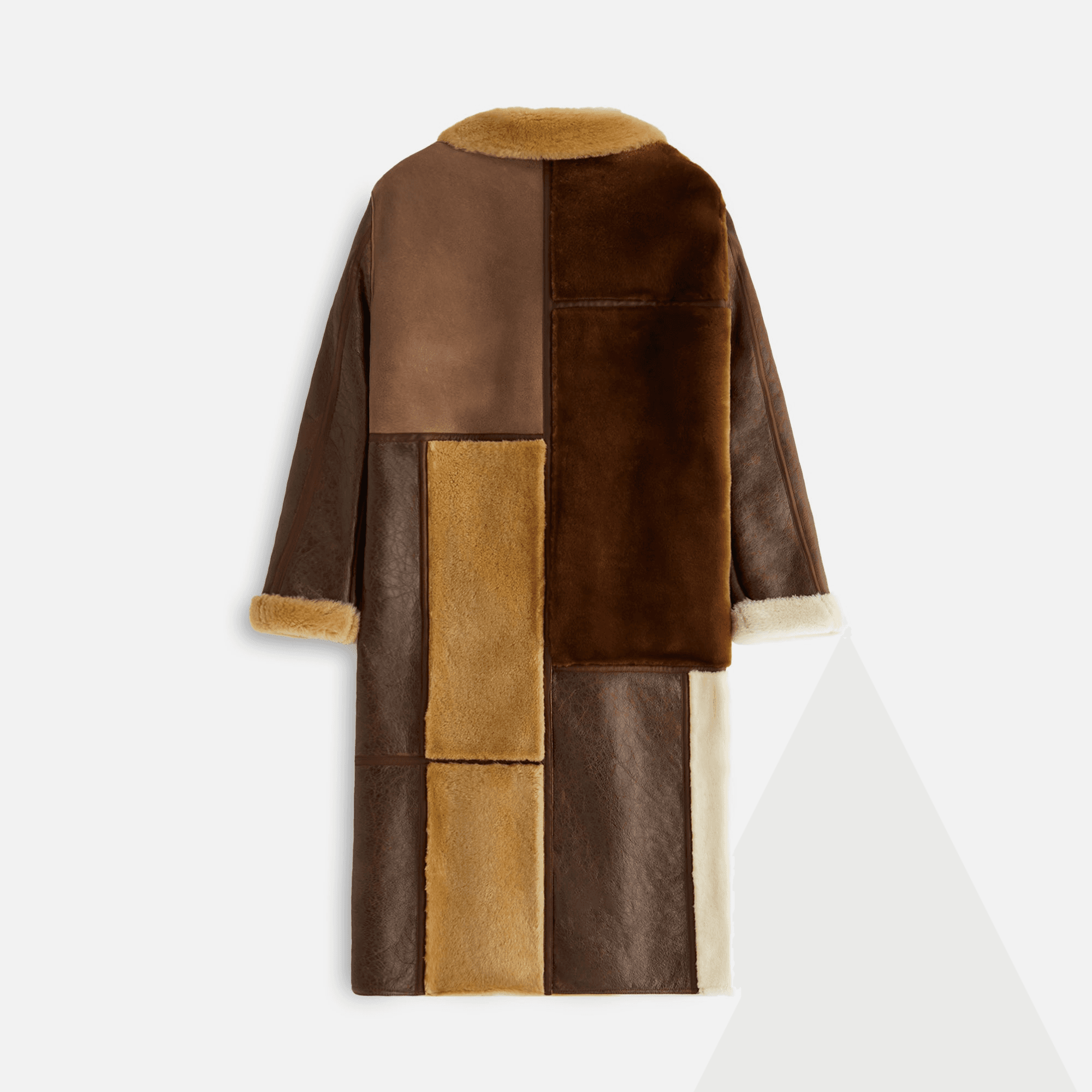 Kith Women Amis Patchwork Shearling Coat - Oxford — Image 7