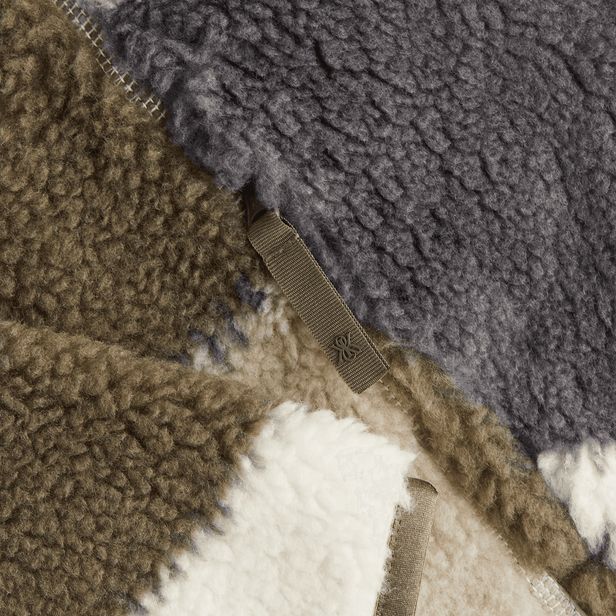 Kith Women Waverly II Patchwork Fleece Jacket - Plaster — Image 2