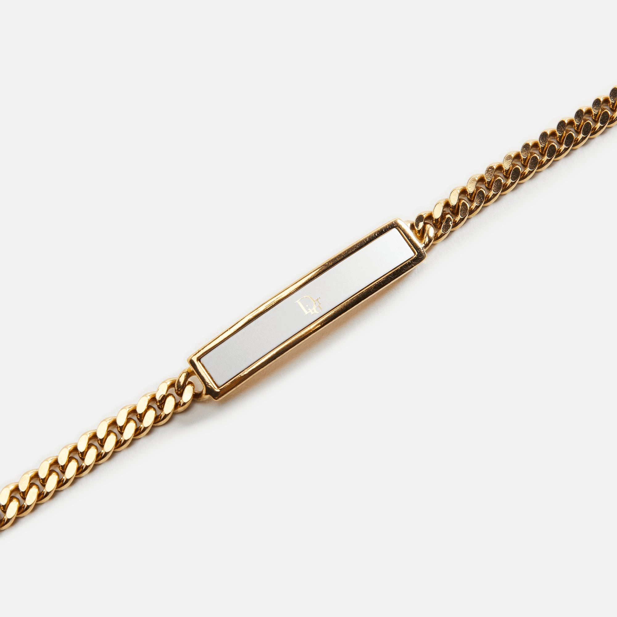 WGACA Dior Gold Nameplate Bracelet - Gold — Image 2