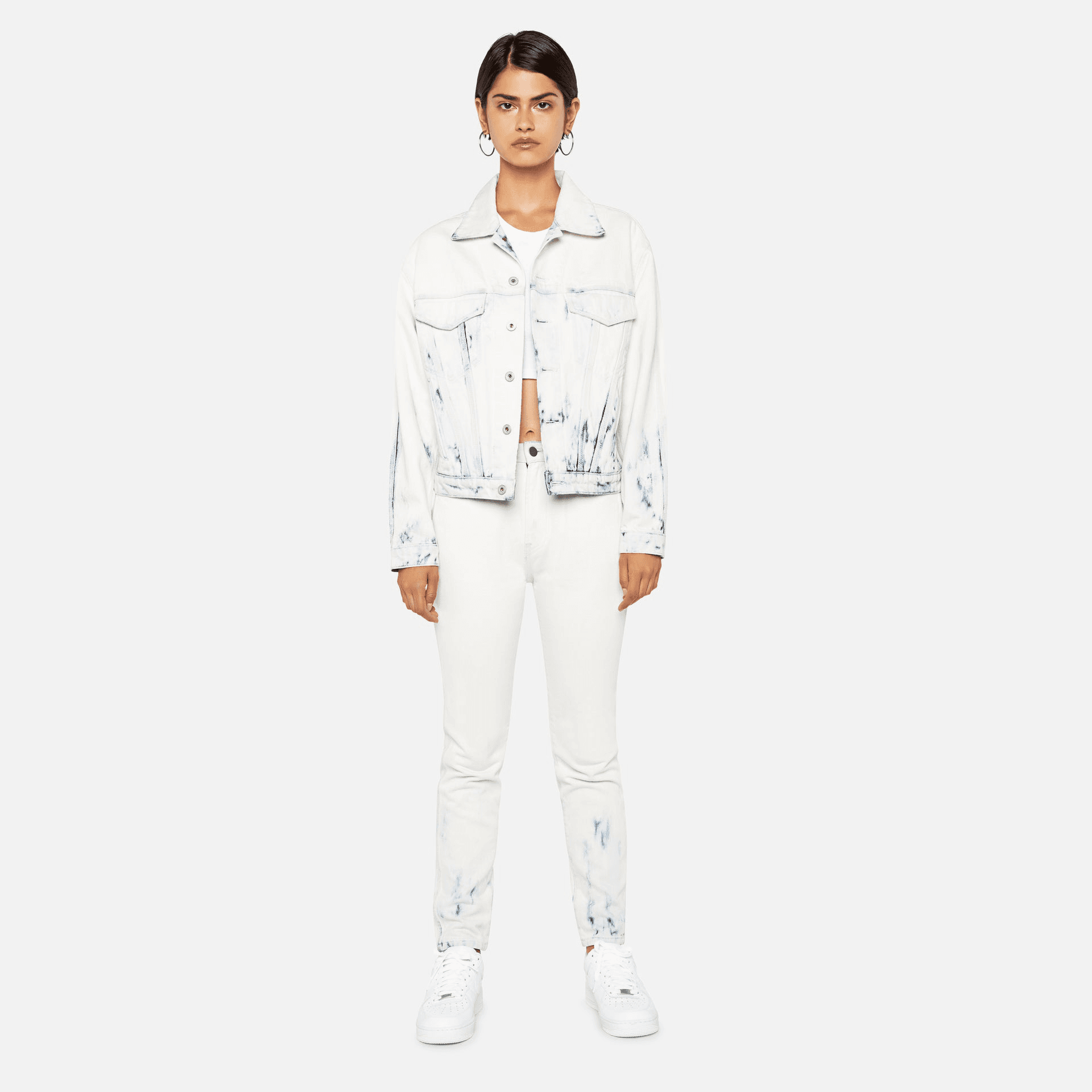 Jordache High Rise Slim Pant -  Rinse & Bleach — Image 3