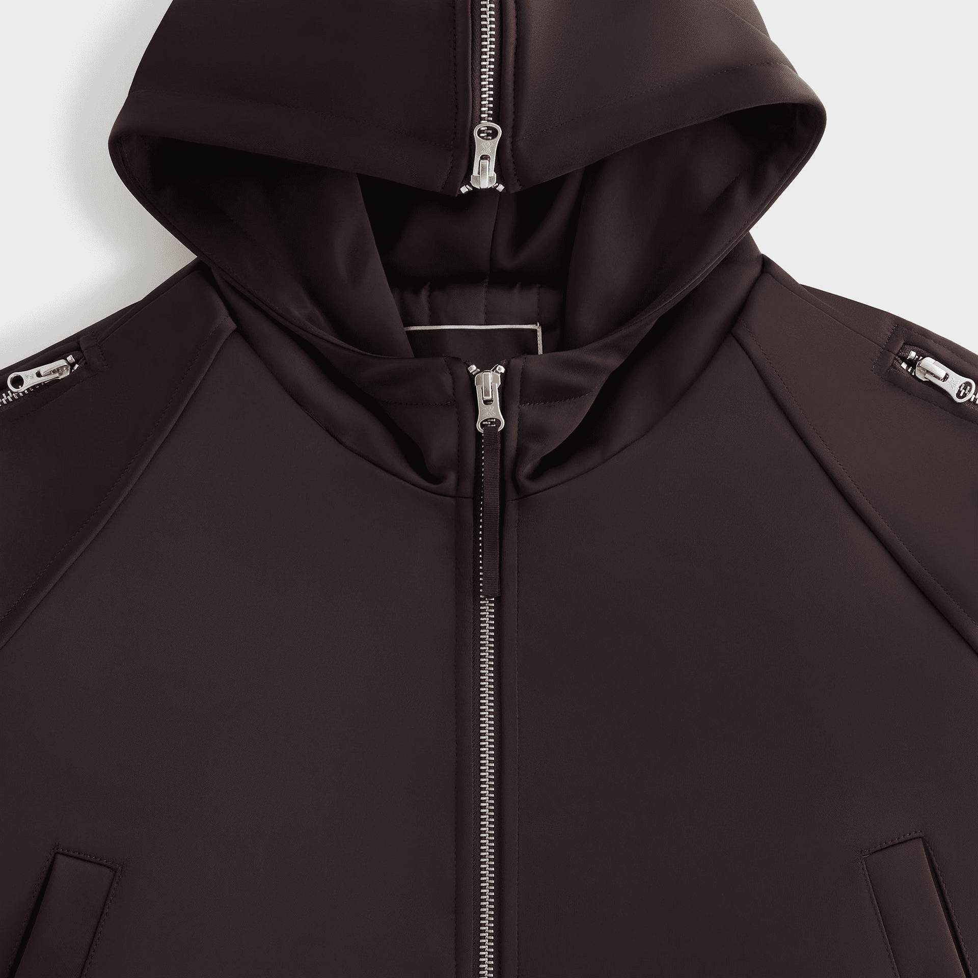 Kith Women Simra Satin Zip Sleeve Bomber - Incognito — Image 3
