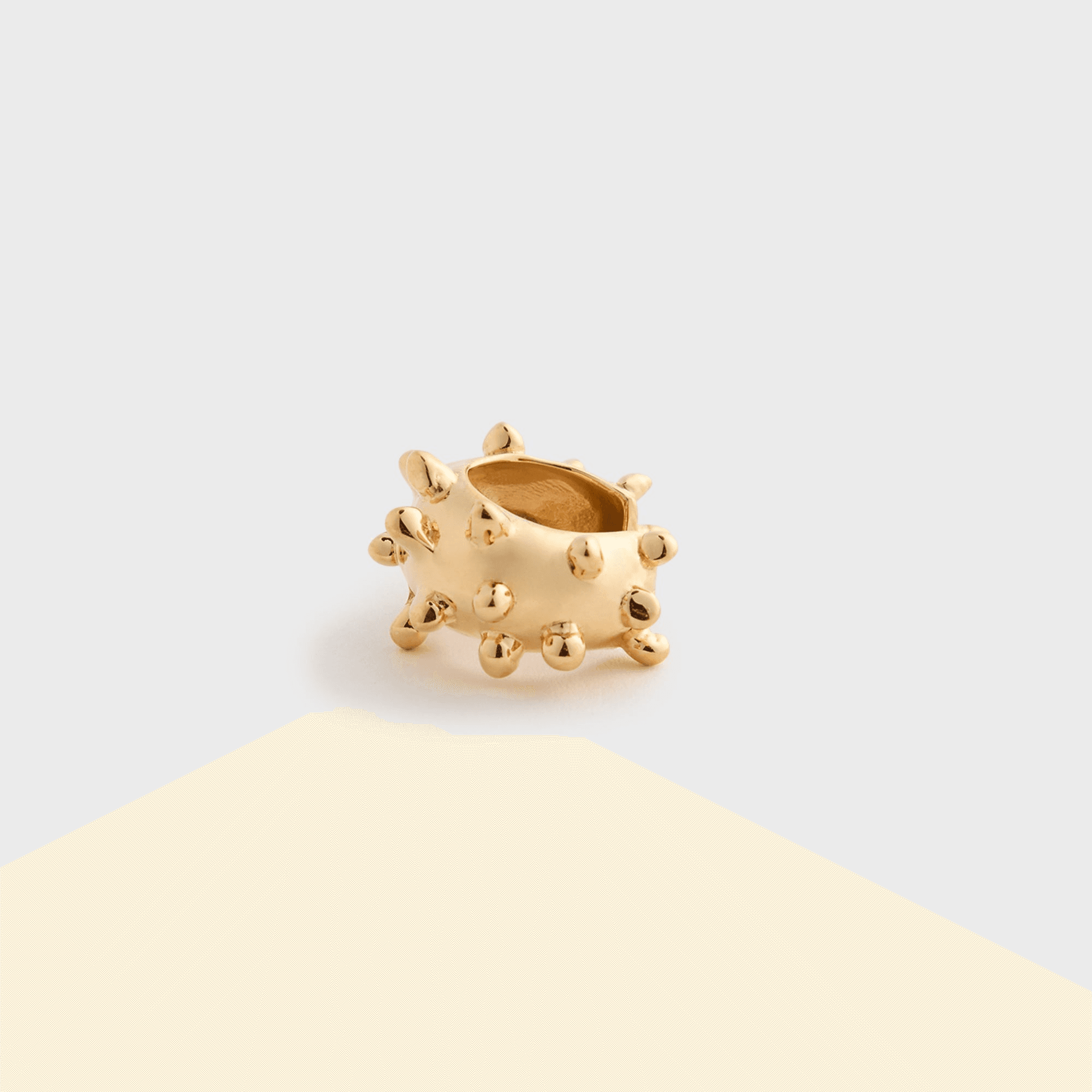 Faris Dotta Ear Cuff - Gold Plated Bronze - Image 1