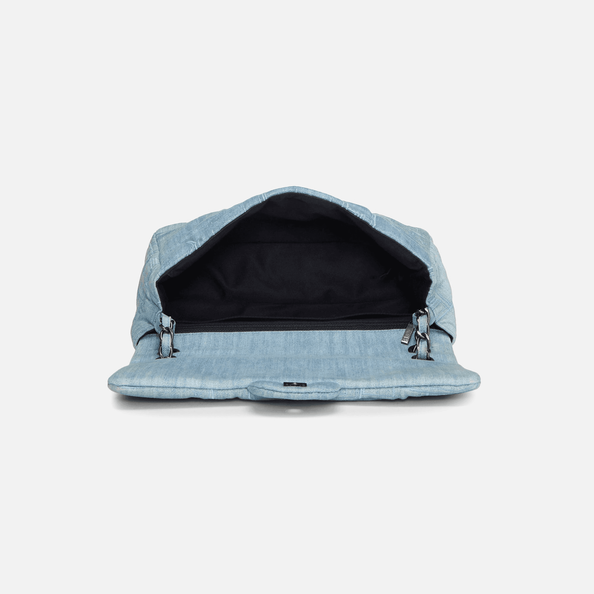 WGACA Chanel Blue Denim Perfume Half Flap Jumbo Bag - Blue Denim — Image 5