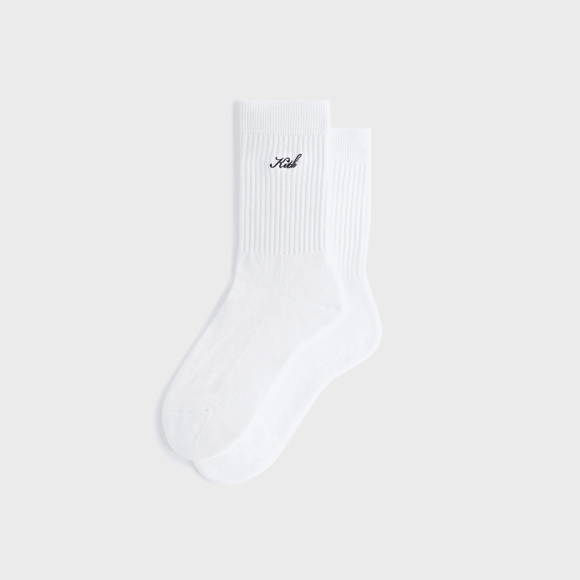 Kith Women Script Classic Crew Socks - White