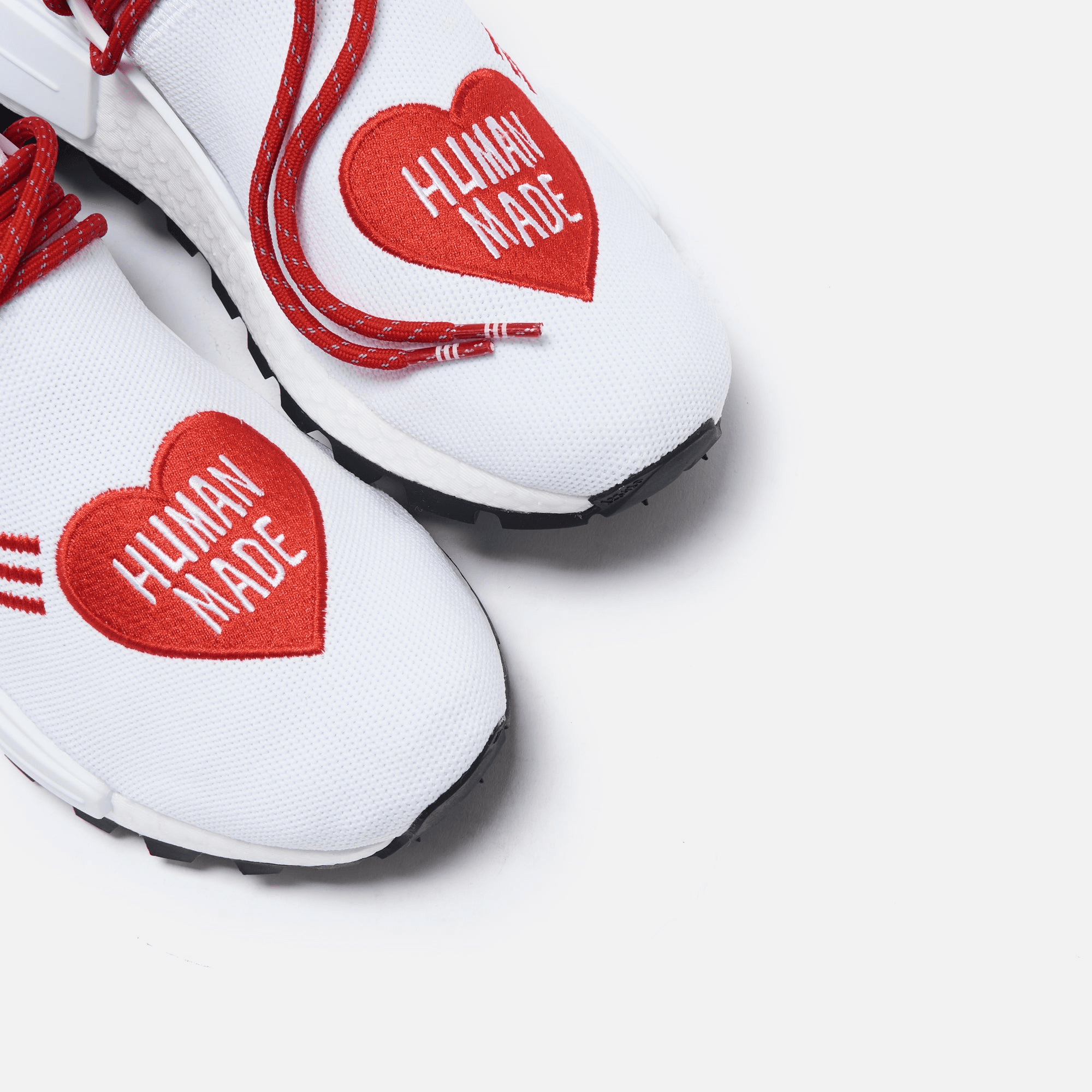 adidas Consortium x Human Made x Pharrell Williams NMD Hu - White / Scarlet / Core Black — Image 2