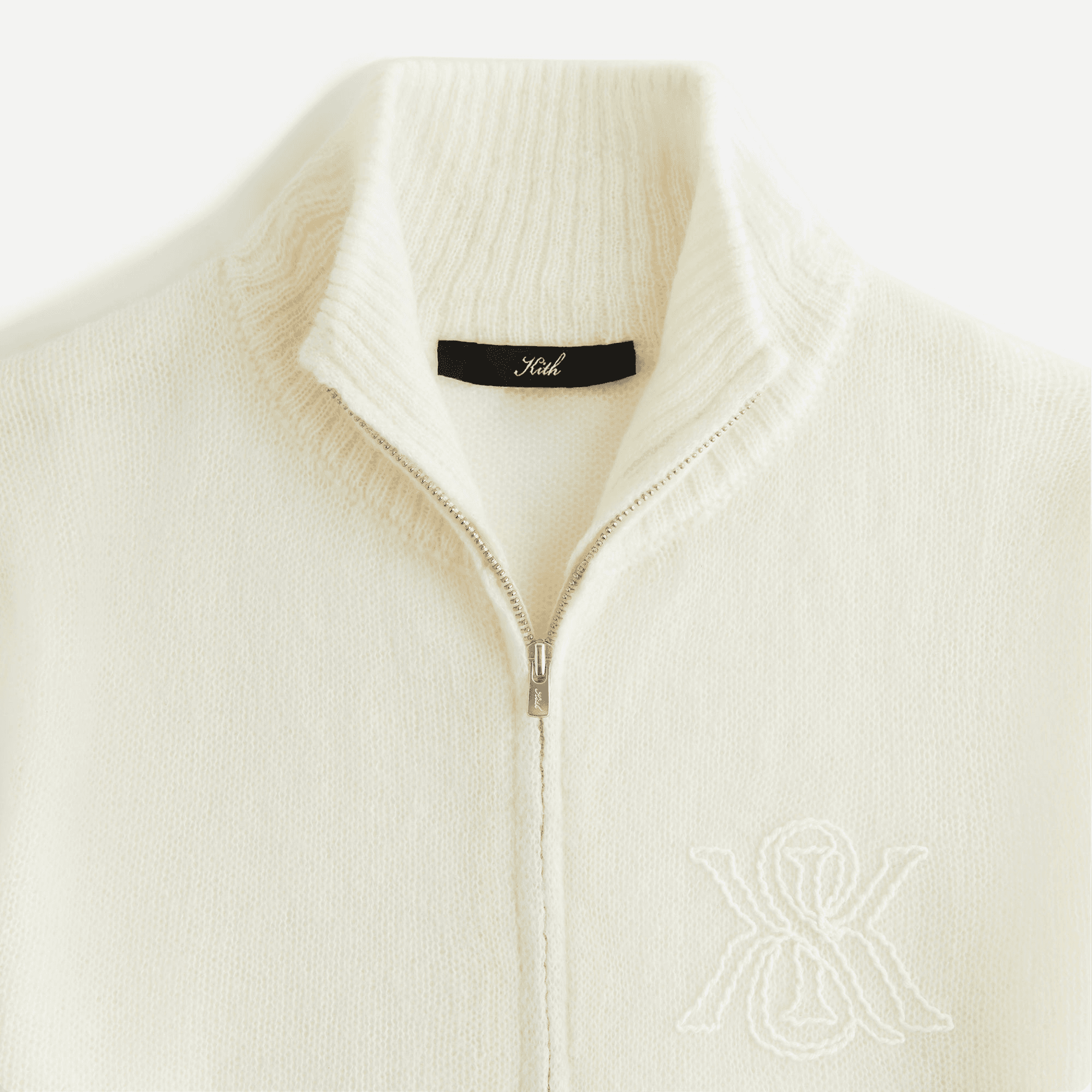 Kith Women Ina Mohair Track Zip - Sandrift — Image 3
