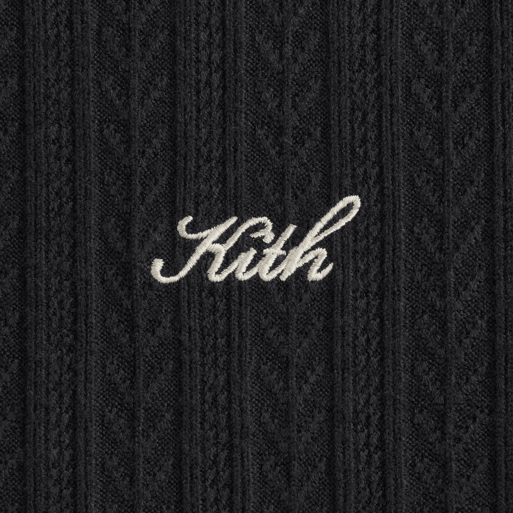 Kith Women Brier II Pointelle Turtleneck - Black — Image 2