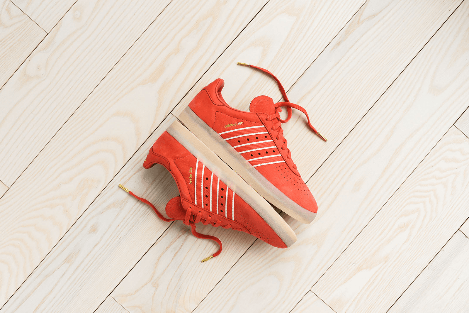 adidas x Oyster 350 - Scarlet / White / Gold