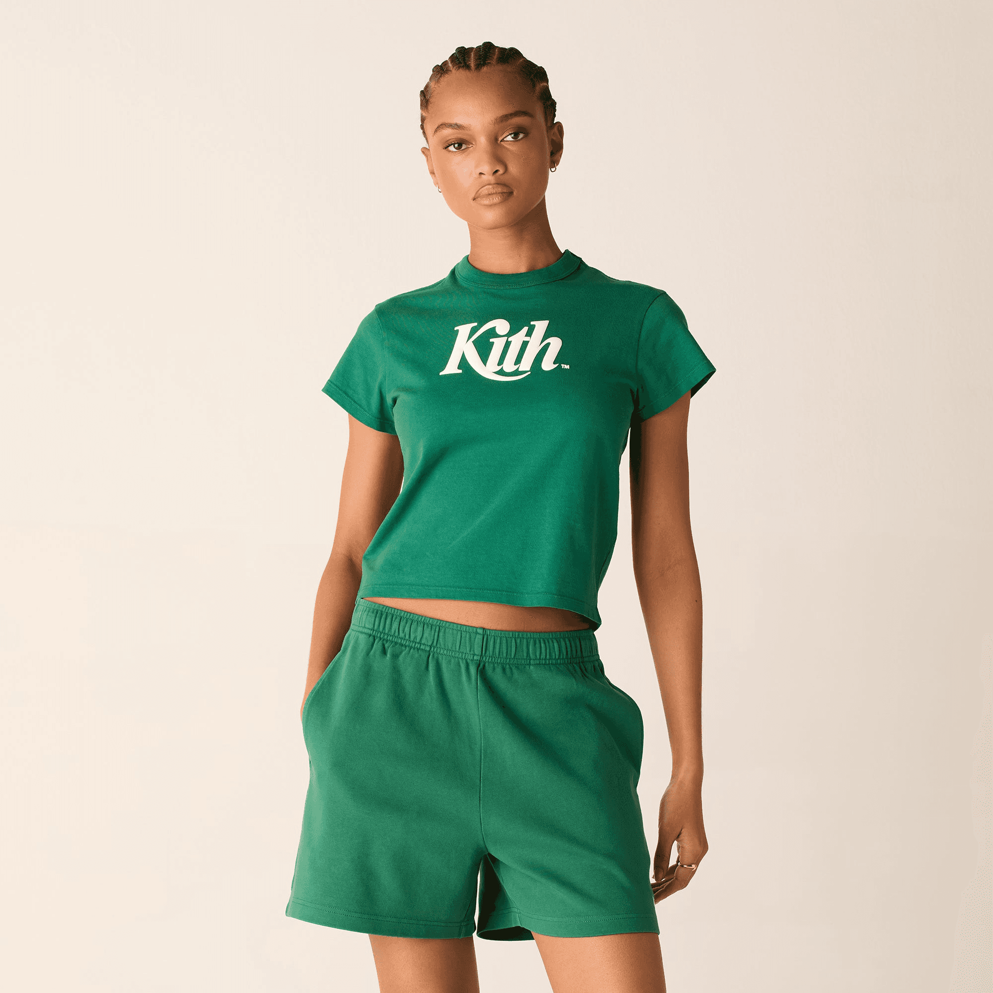 Kith Women Swash Logo Mulberry Vintage Tee - Newt — Image 4