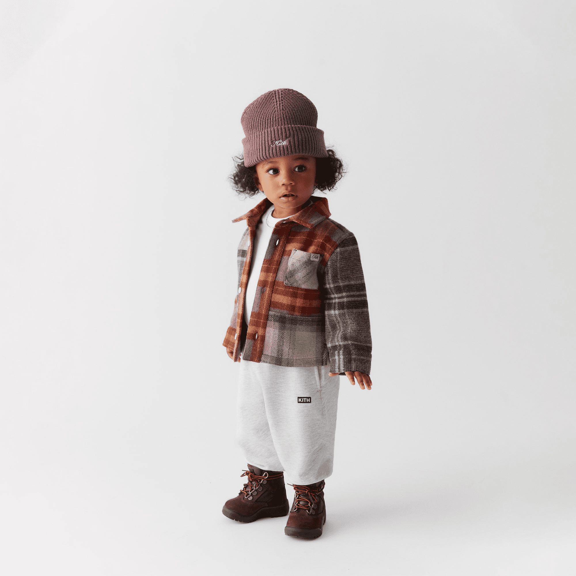 Kith Baby Nelson Sweatpant - Light Heather Grey — Image 4