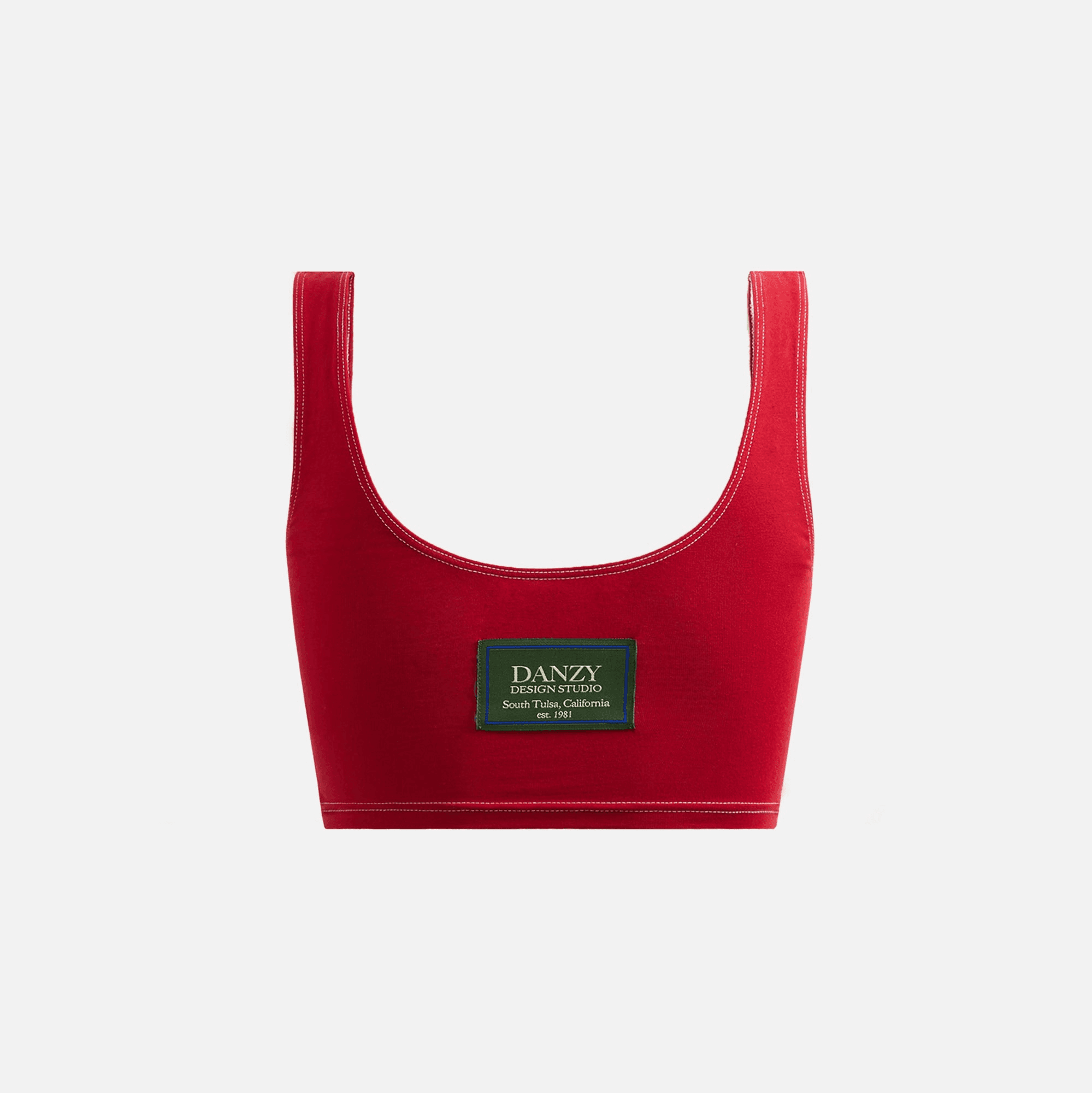 Danzy Sports Bra - Red — Image 2
