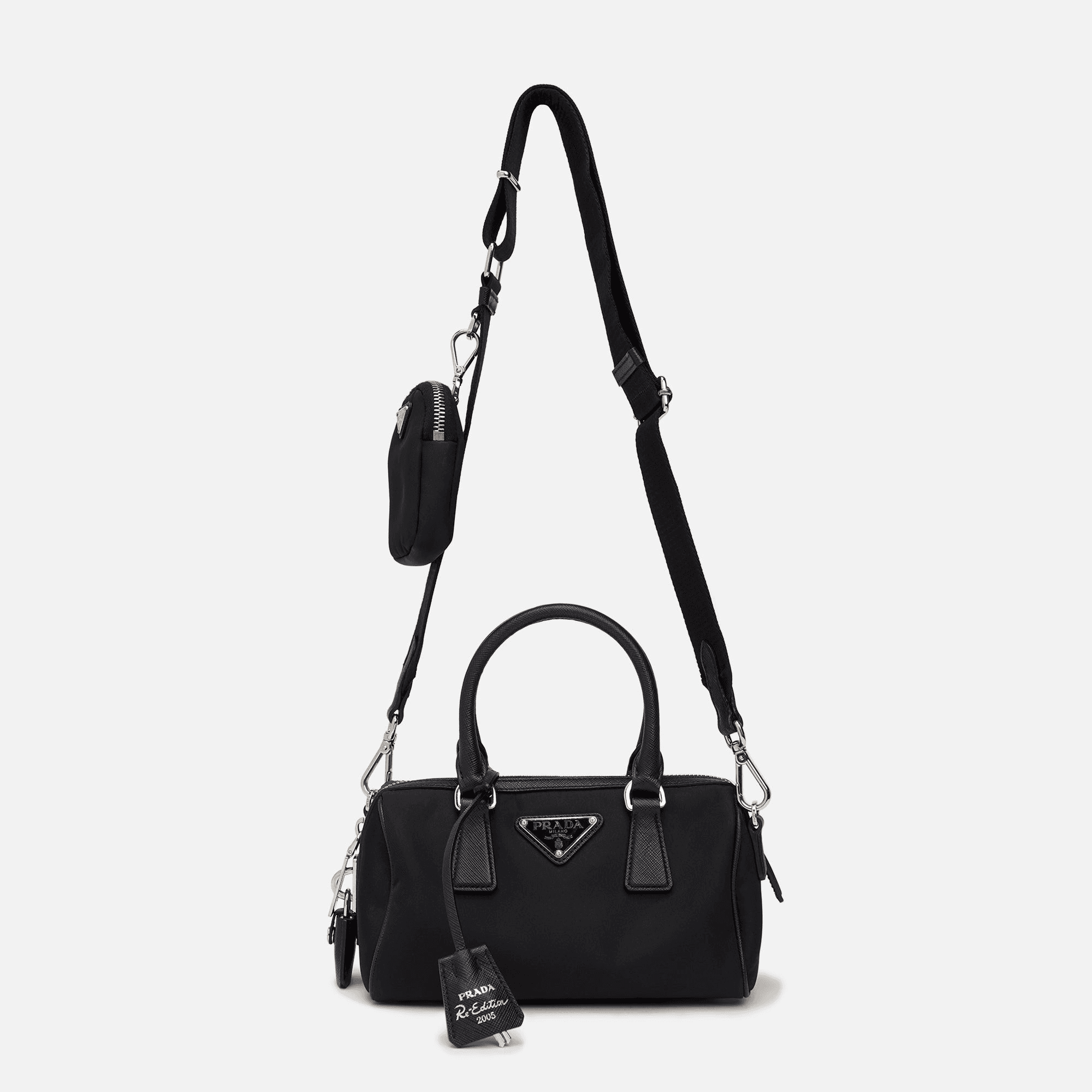 WGACA Prada Nylon Re-Edition Bag - Black — Image 7