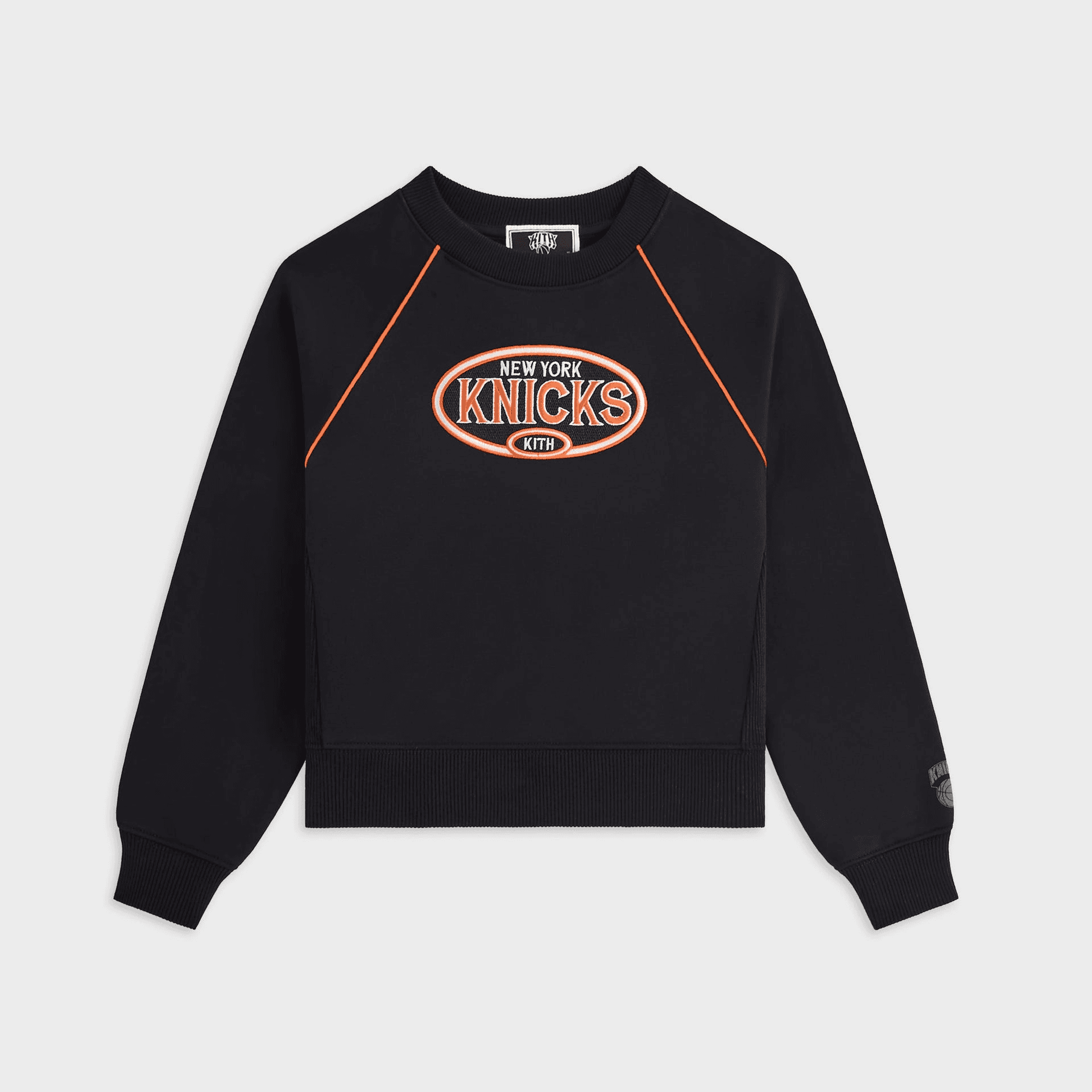Kith Kids for the New York Knicks Raglan Nelson Crewneck - Black — Image 7