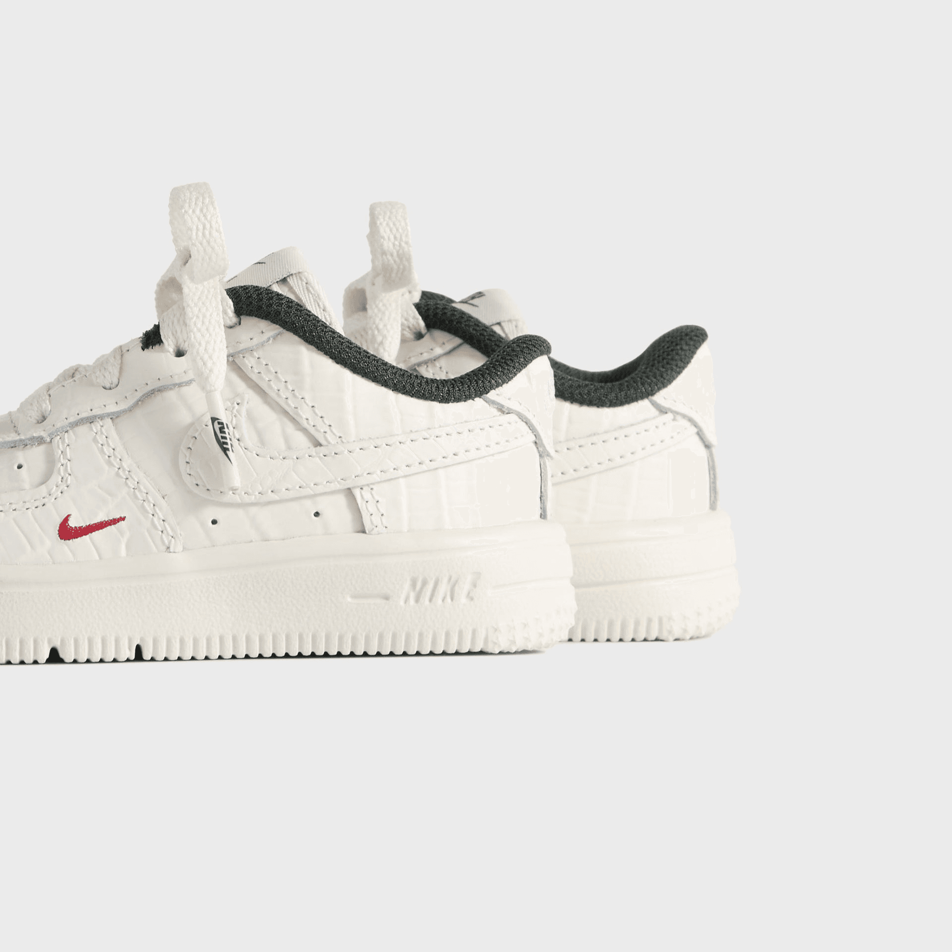 Kith for Nike TD Air Force 1 - Phantom / Black Spruce / Varsity Red — Image 6