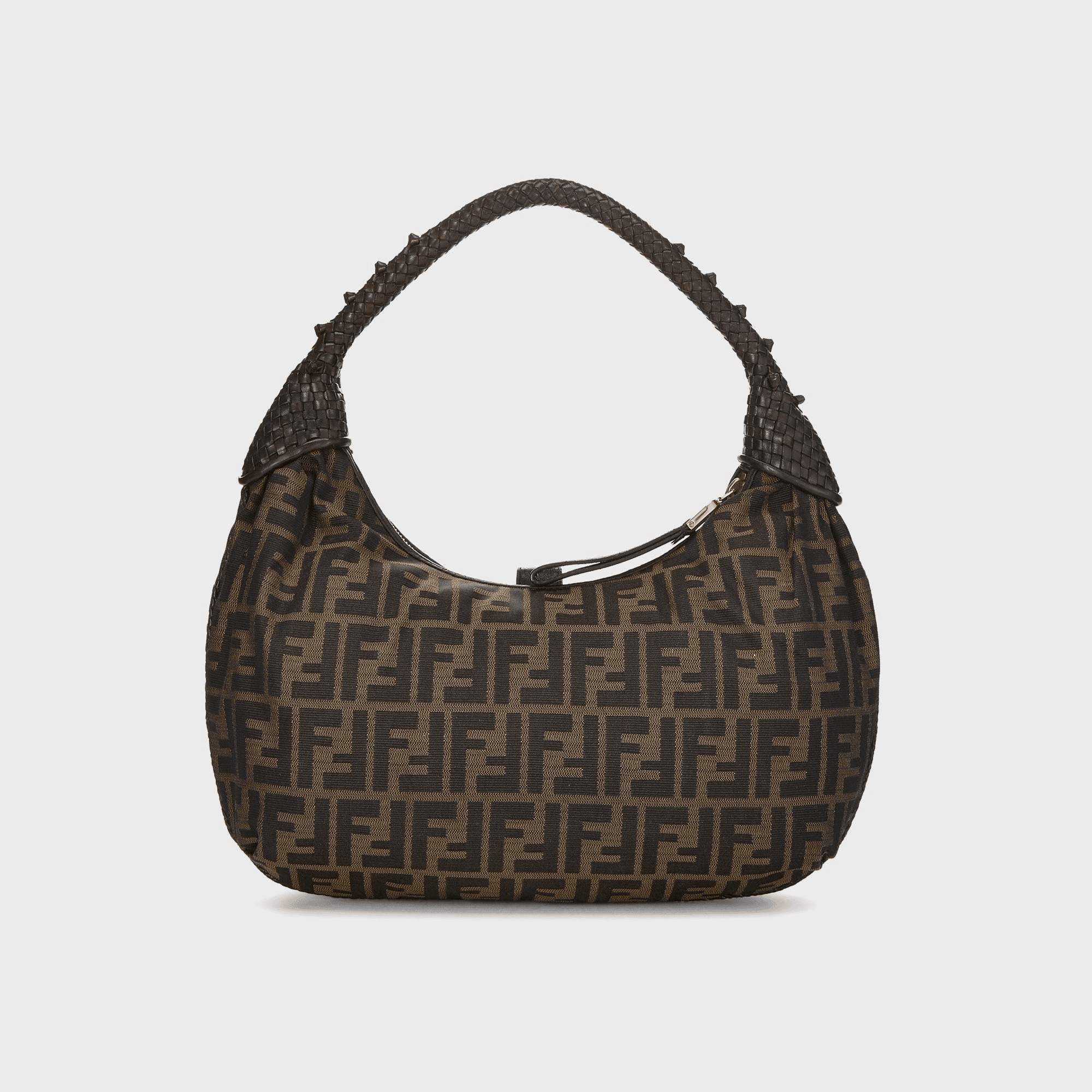 WGACA Fendi Zucca Spy Hobo - Brown — Image 2