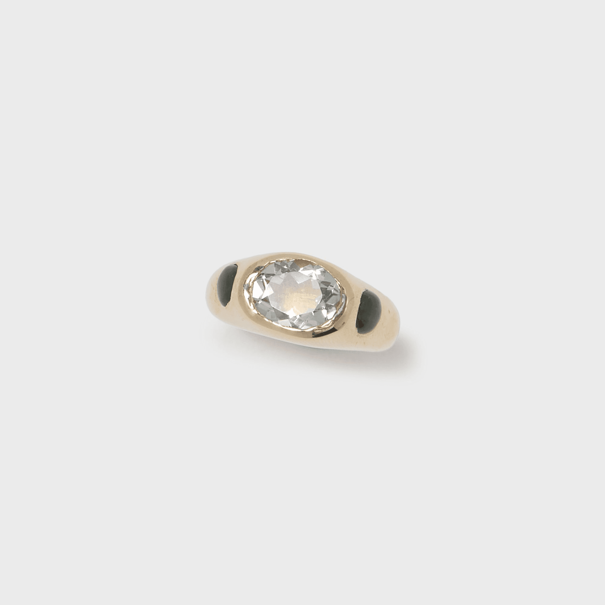 Faris Jelly Ring - Gold / Green Amethyst / Jade - Image 1