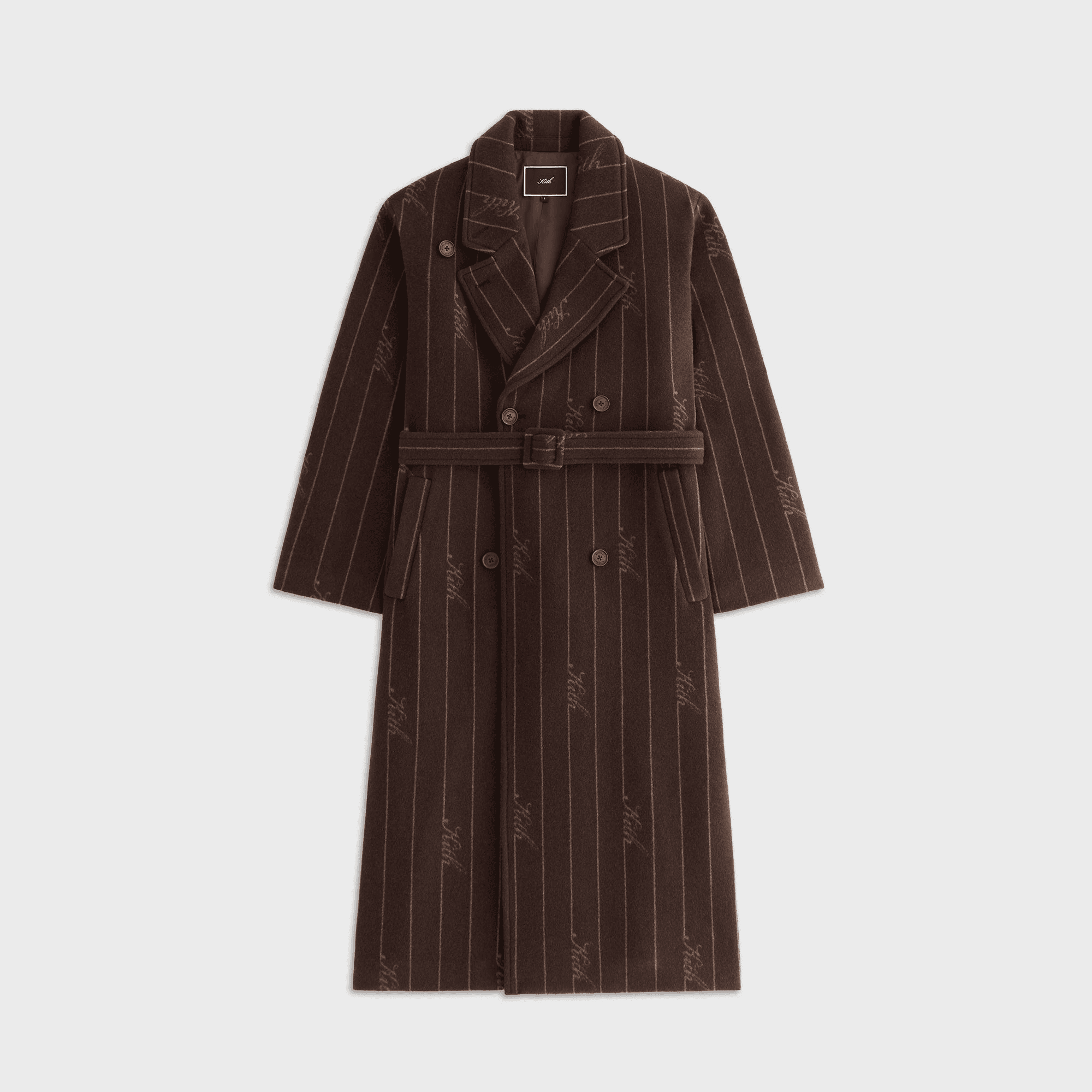 Kith Women Maeva Melton Stripe Scarf Coat - Incognito — Image 7