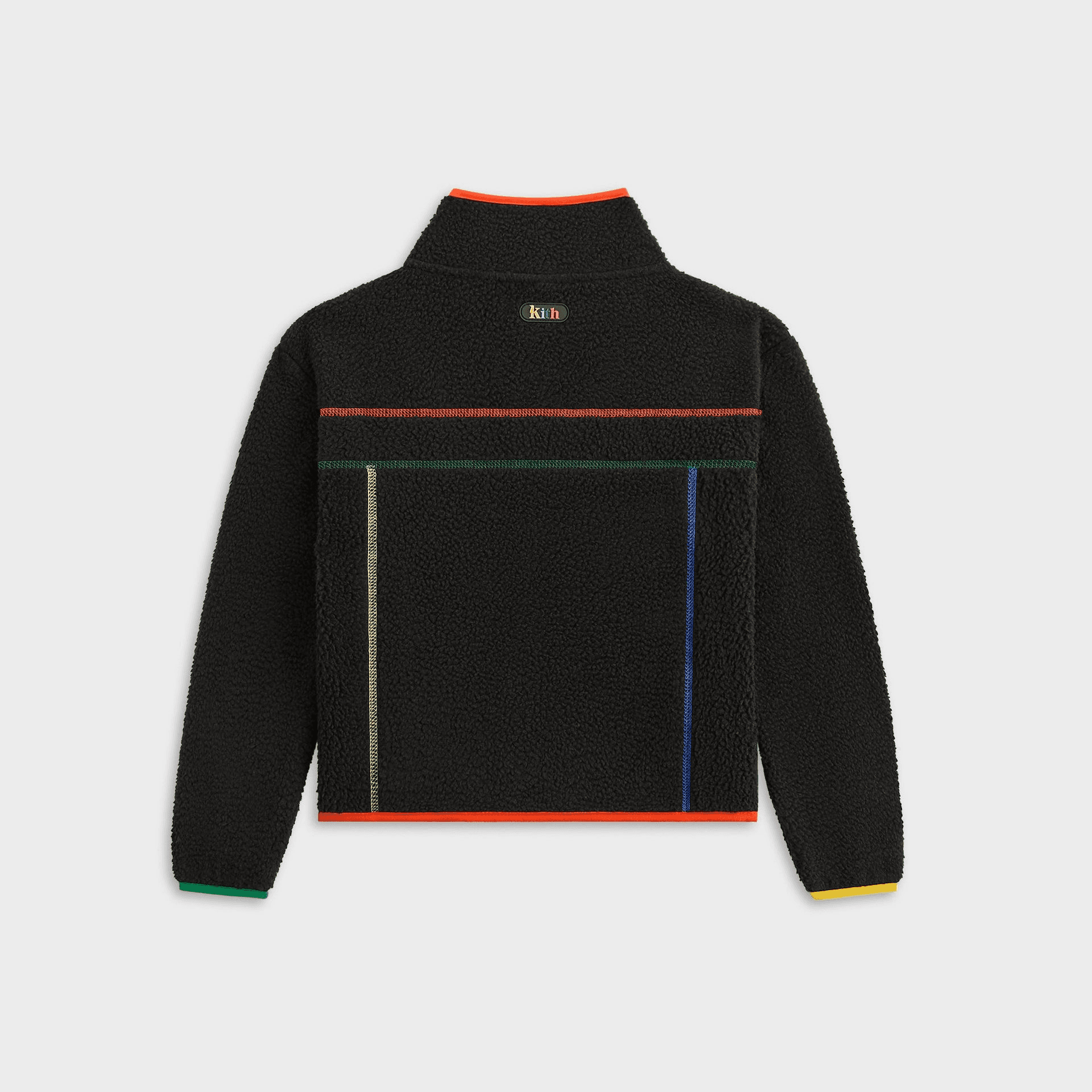 Kith Kids Color-Block Sherpa Antony Full Zip - Black — Image 4