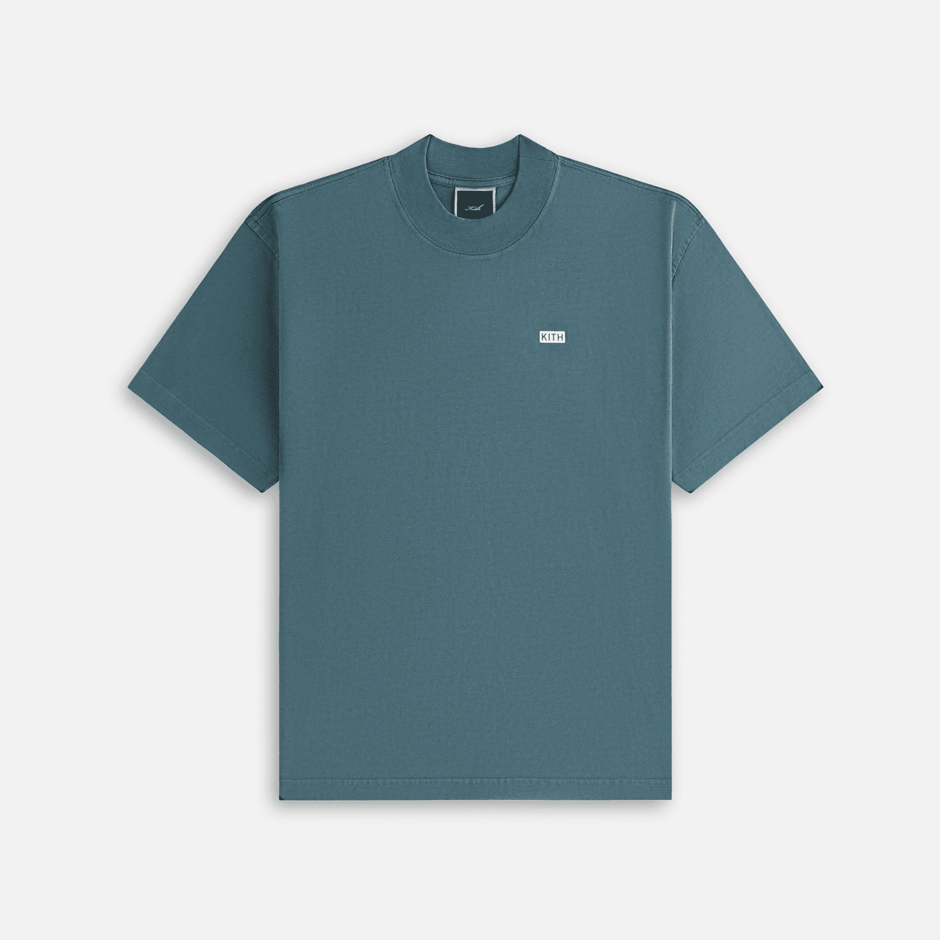 Kith Women Mock Neck Vintage Sueded Tee - Anchor — Image 4