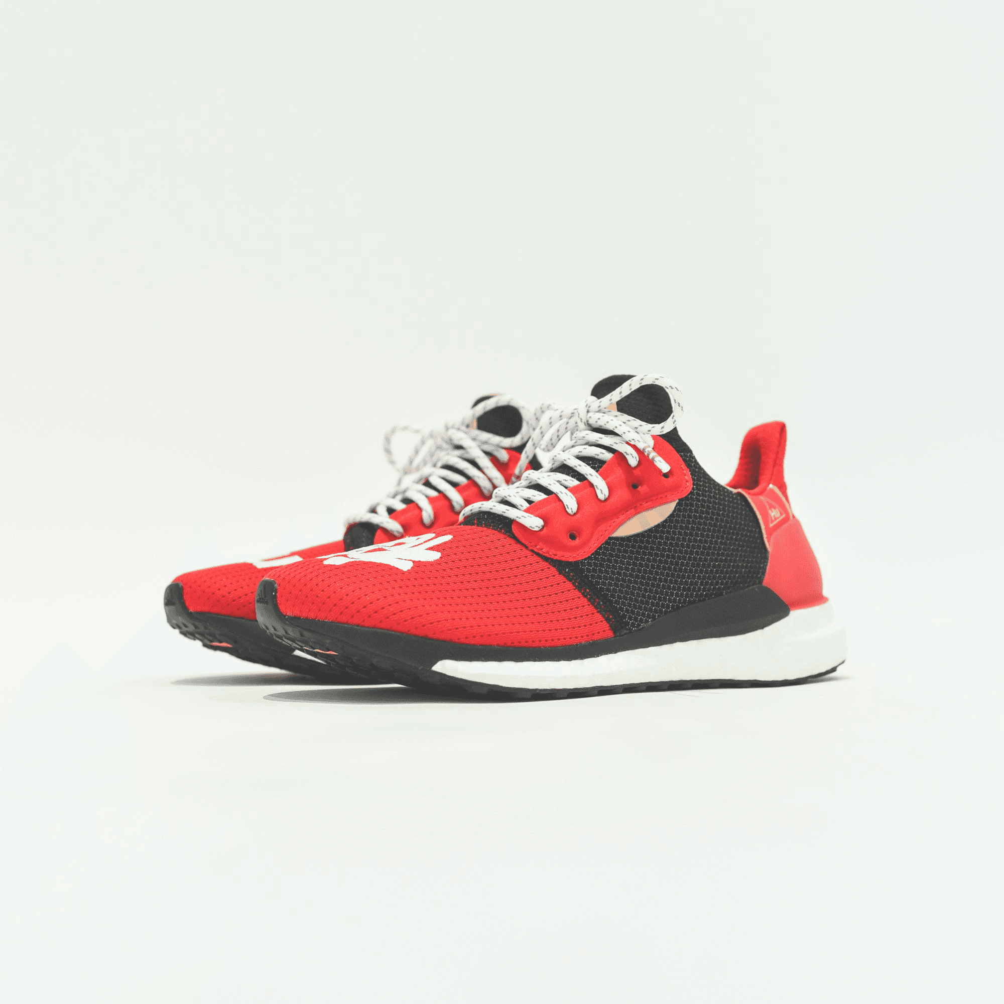 adidas x Pharrell Williams CNY Solar HU - Scarlet / White / Black / Met Gold — Image 6
