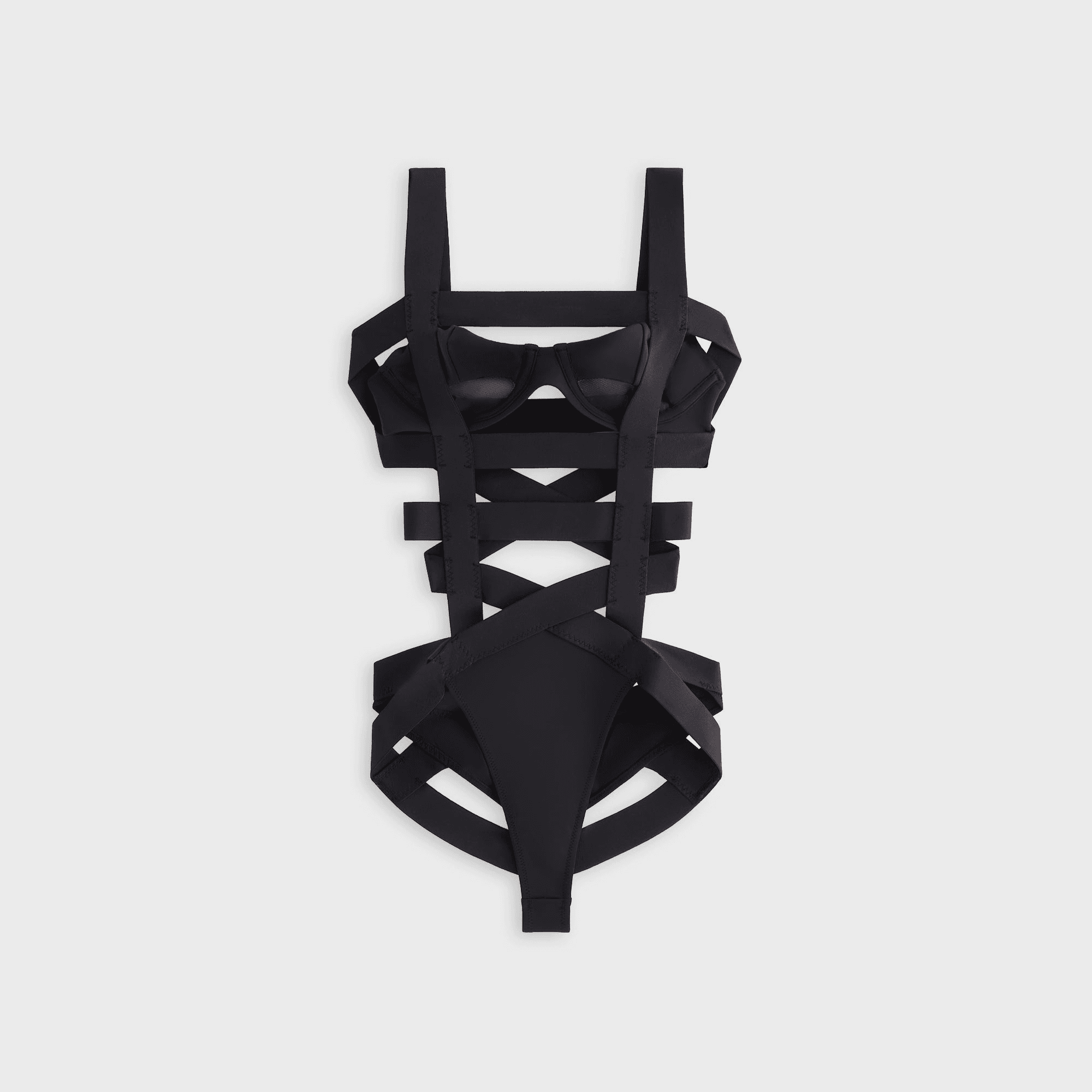 Lisa for Kith Women Stevie Strapped Bodysuit - Black