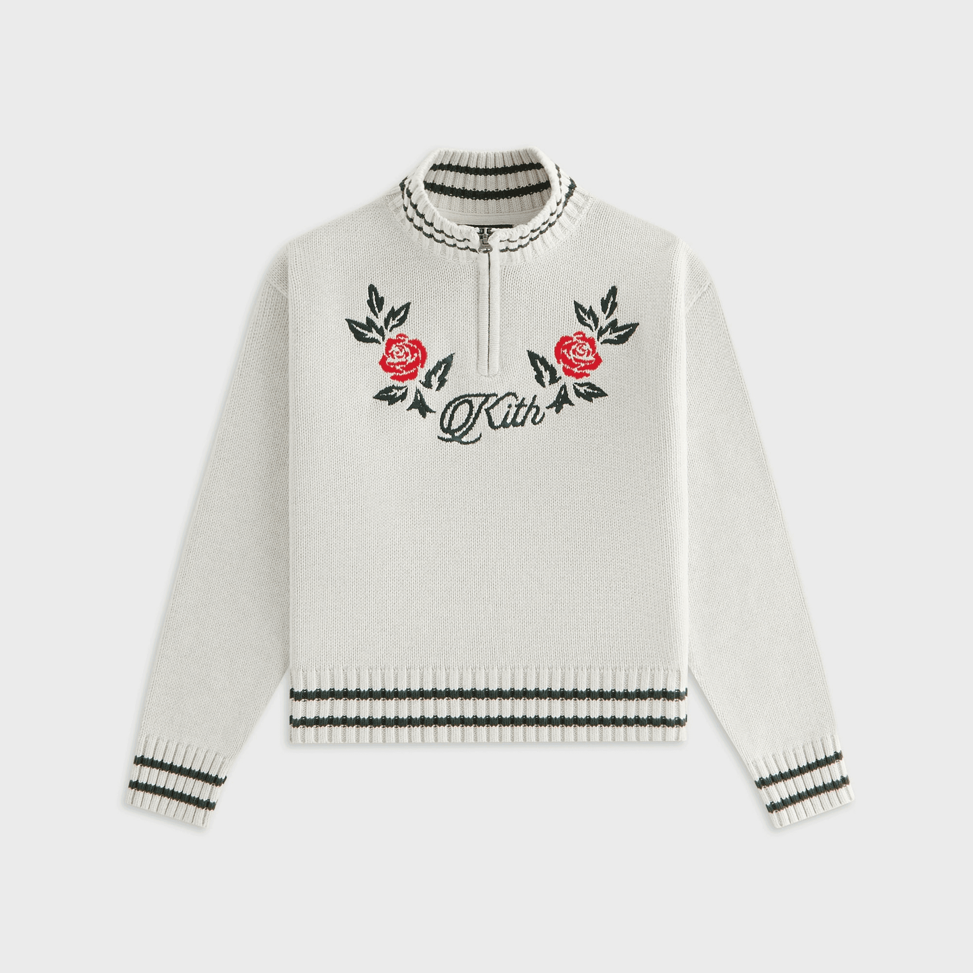 Kith Kids Classic Quarter Zip Wyona - Light Heather Grey