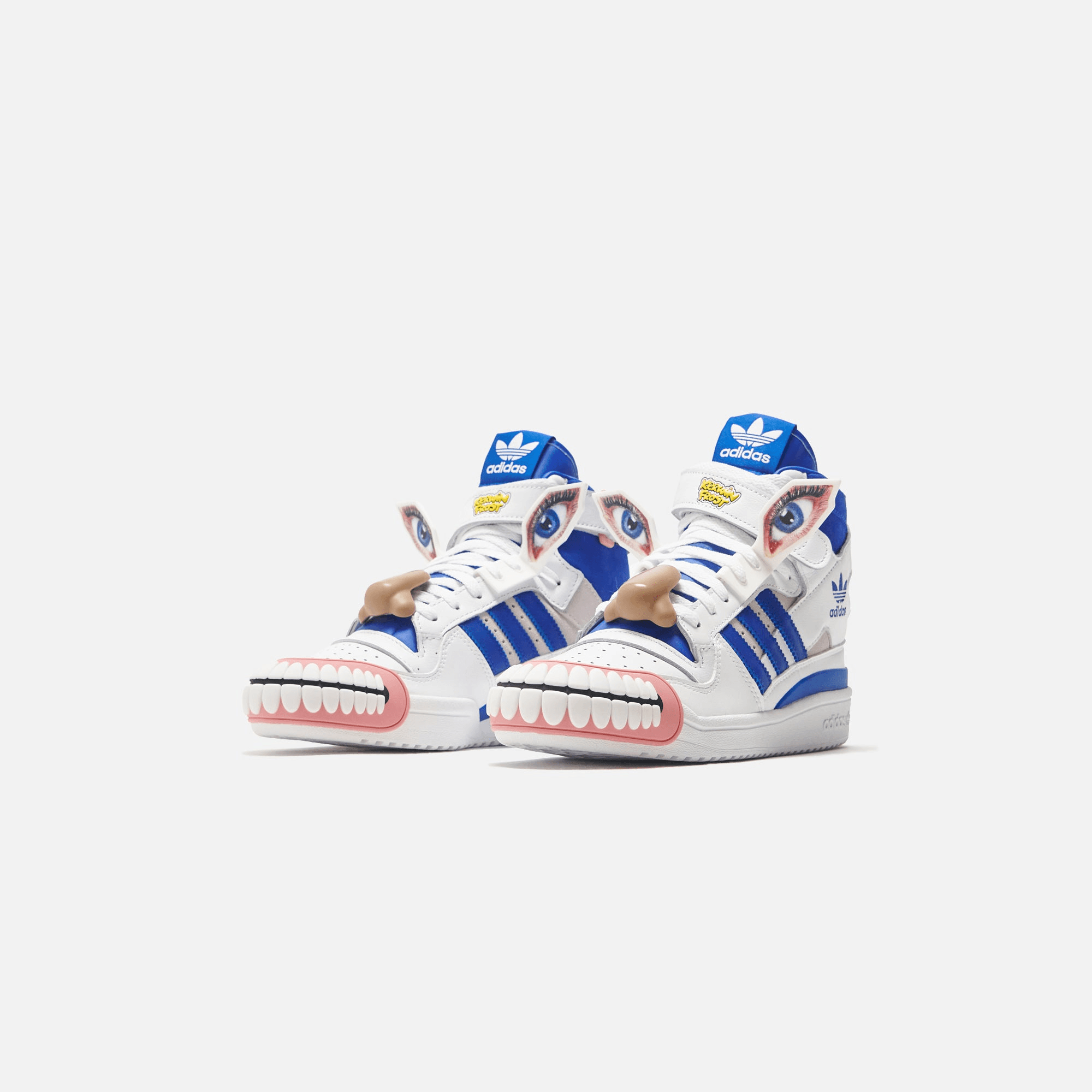 adidas Consortium x Kerwin Frost Forum Hi Humanchives - White / Bold Blue / Yellow — Image 8