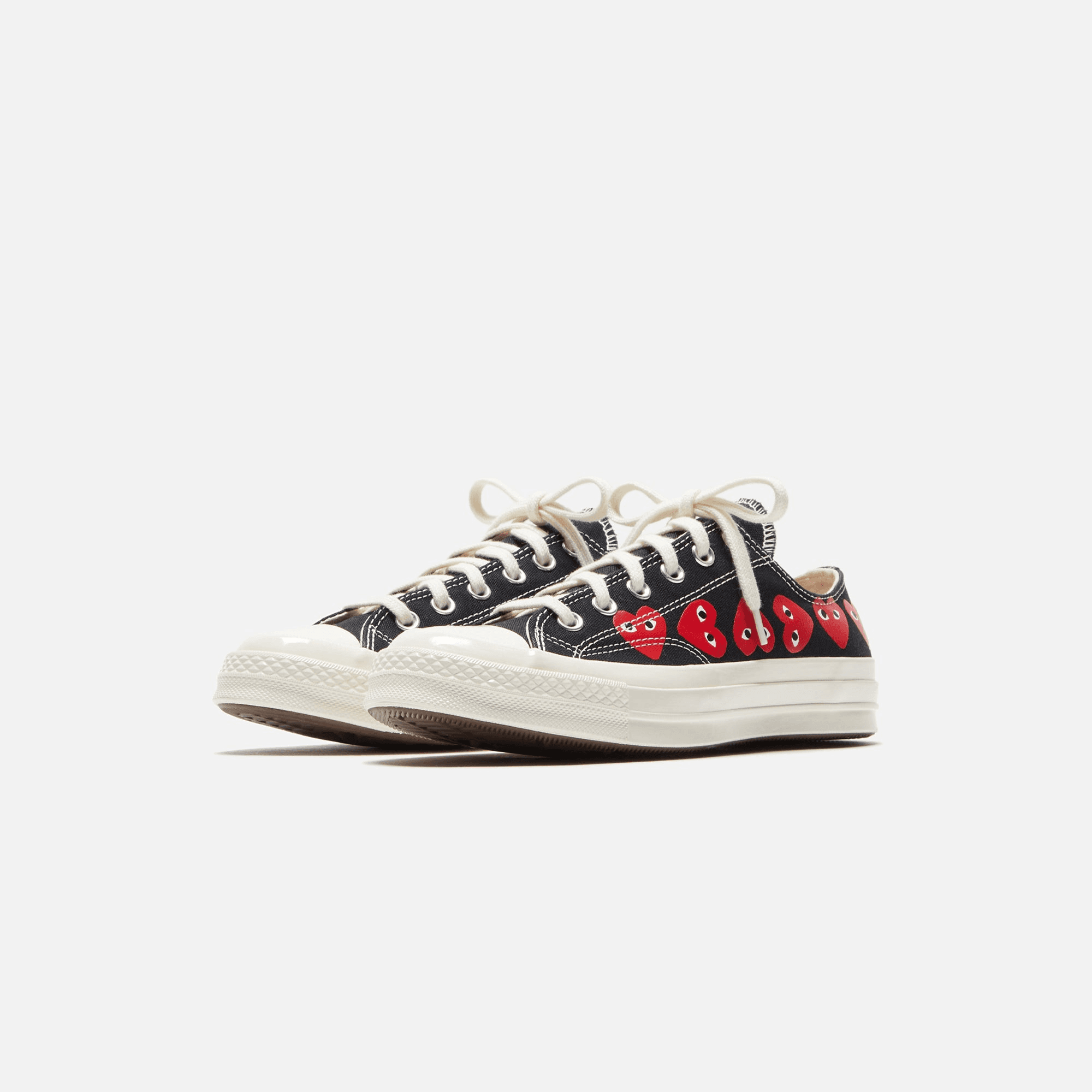 Comme Des Garçons Play x Converse Multi Heart Low Top - Black / Red — Image 5