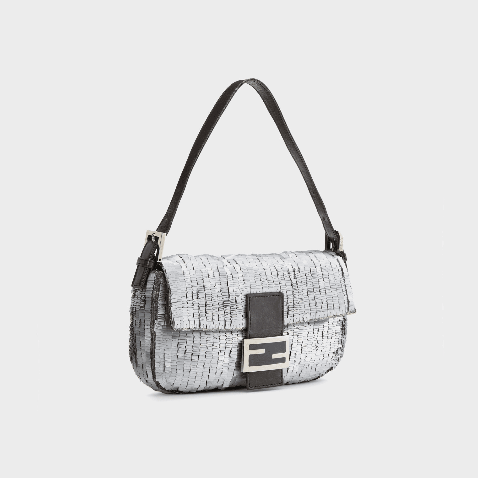 WGACA Fendi Silver Sequin Baguette - Sequin — Image 3
