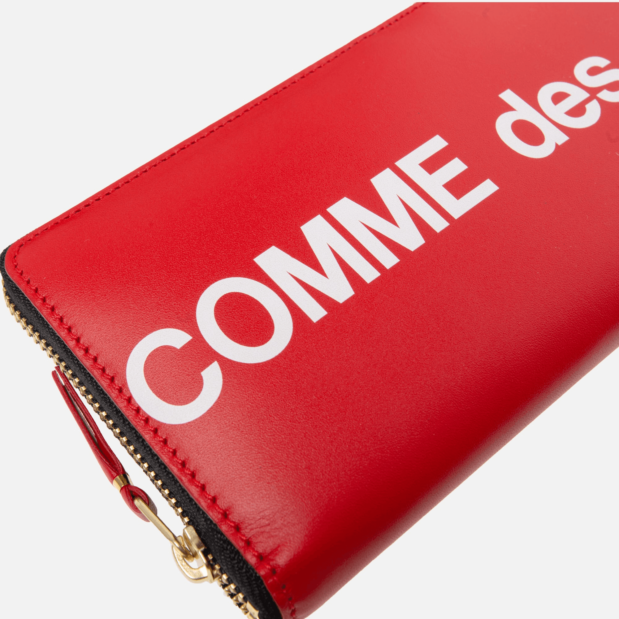 CDG Pocket Long Zip Wallet Huge Logo - Red — Image 2
