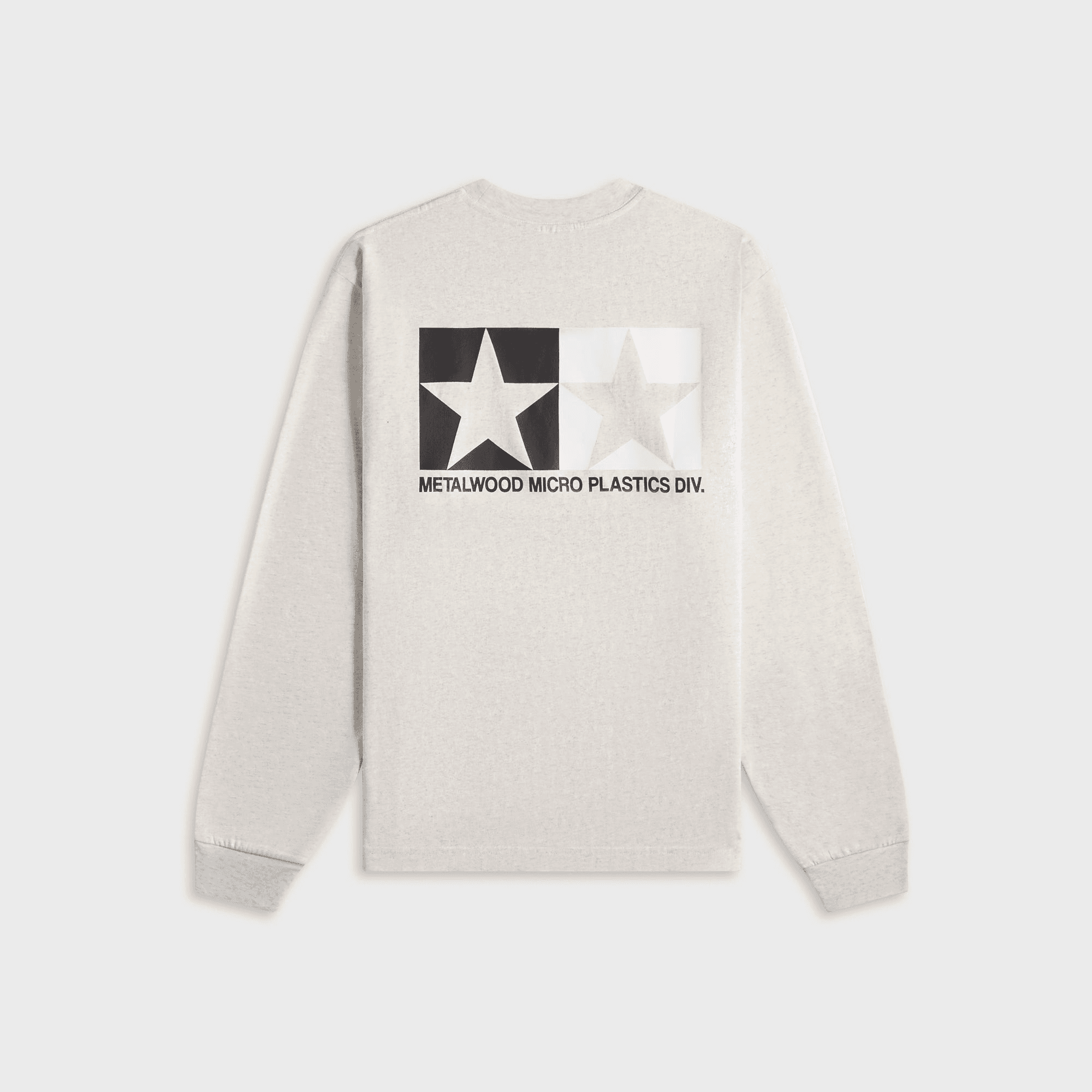 Metalwood Microplastics Long Sleeve Tee - Heather Grey — Image 3