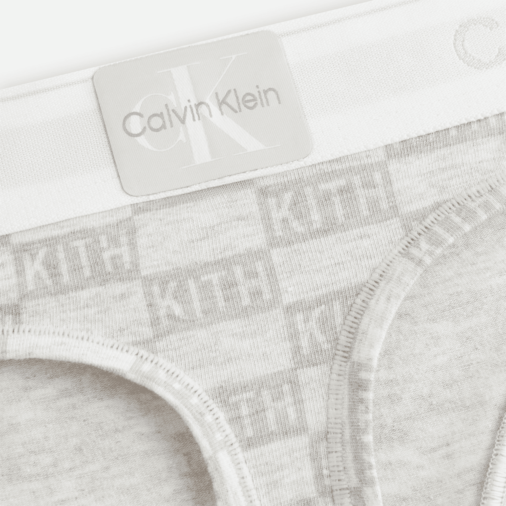 Kith Women for Calvin Klein Thong - Light Heather Grey — Image 3