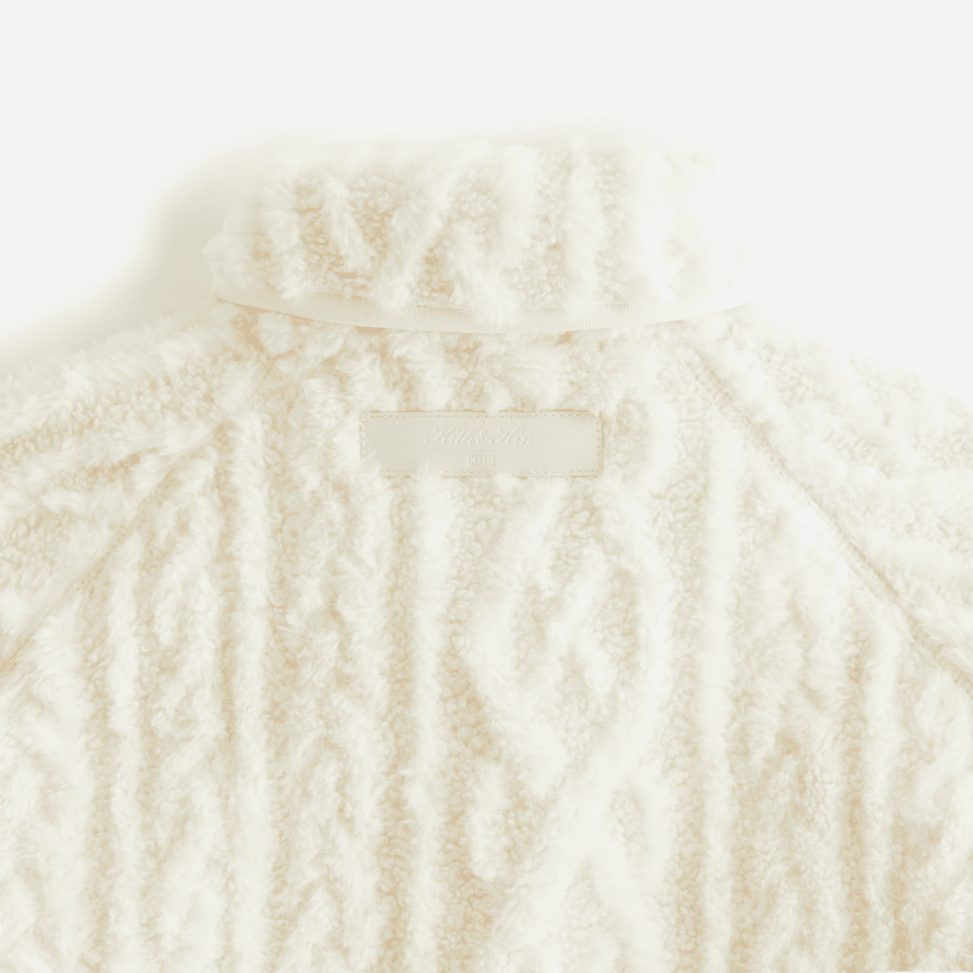 Kith Women Grayson Cable Sherpa Jacket - Sandrift — Image 3