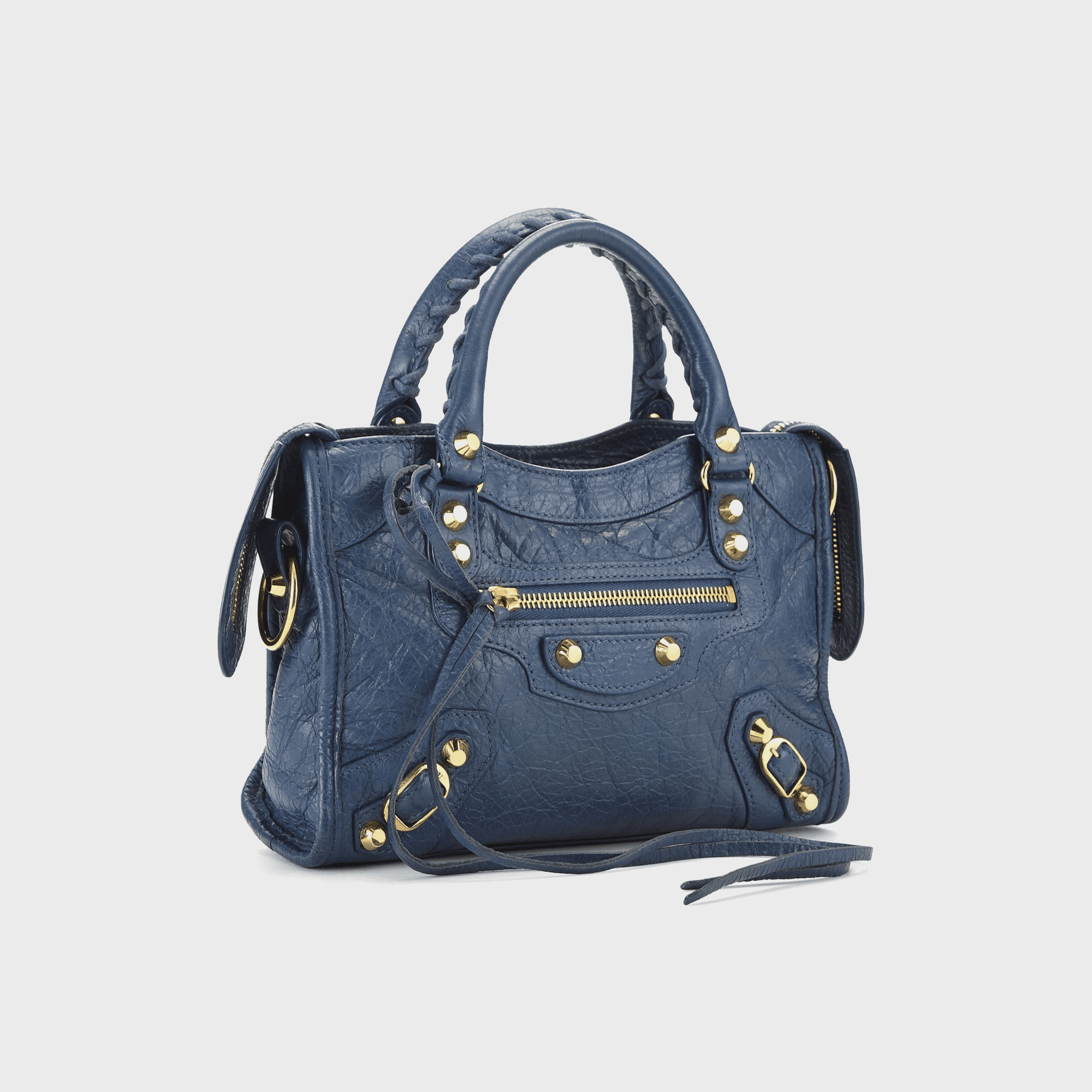 WGACA Balenciaga Agneau Classic City Bag Mini - Blue — Image 2