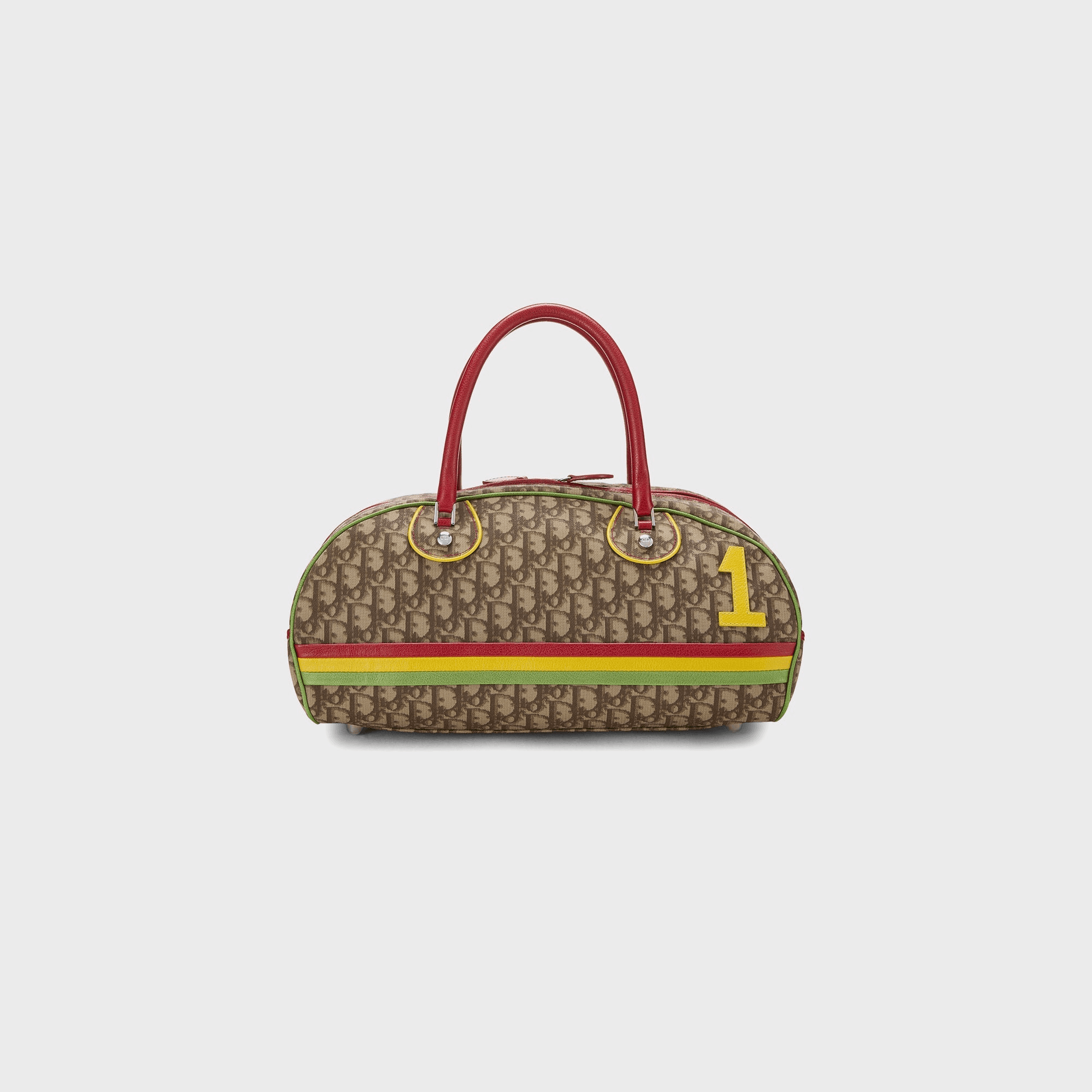WGACA Dior Coated Canvas Rasta Bowler - Brown