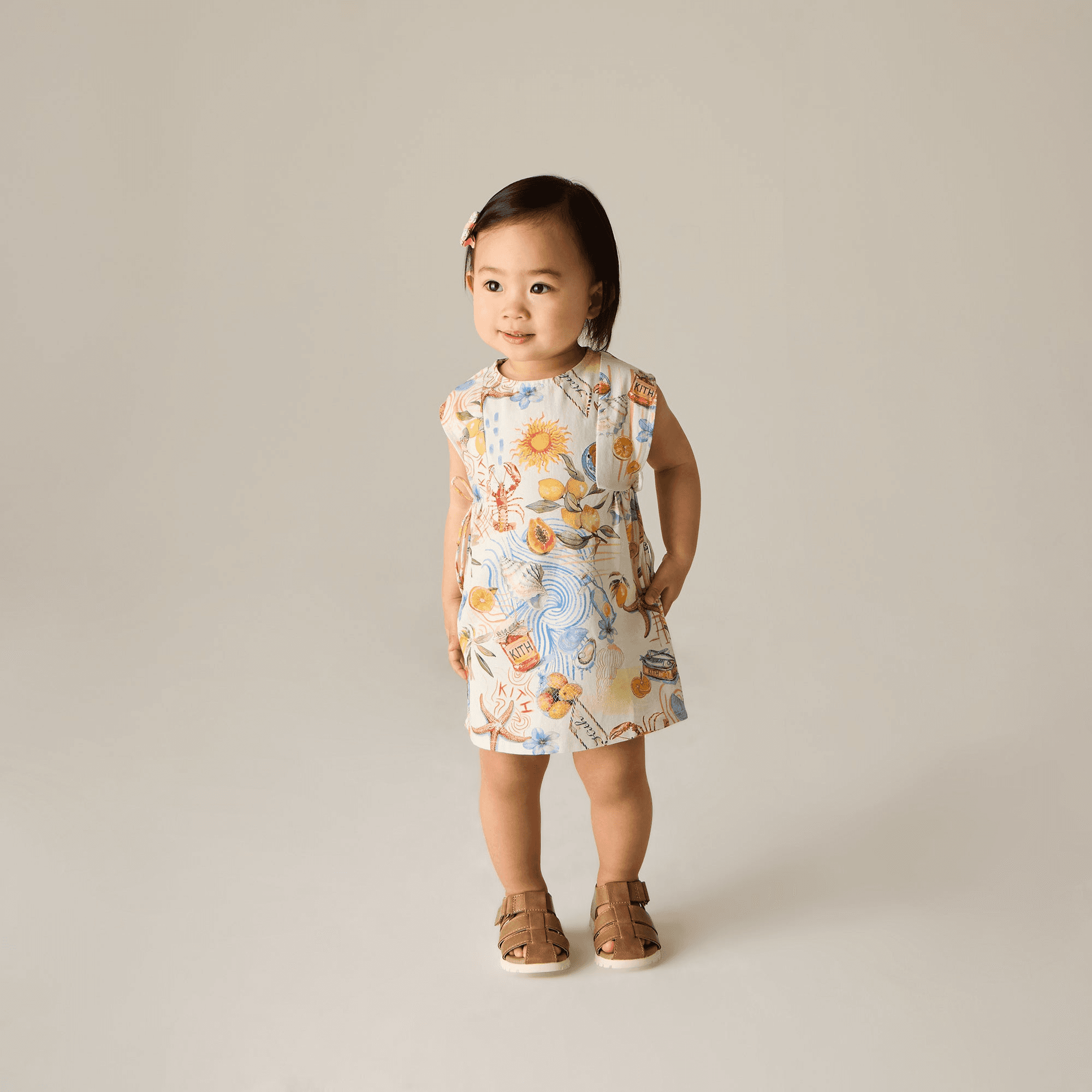 Kith Baby Summer Picnic Dress Bloomer Set - Sandrift — Image 5