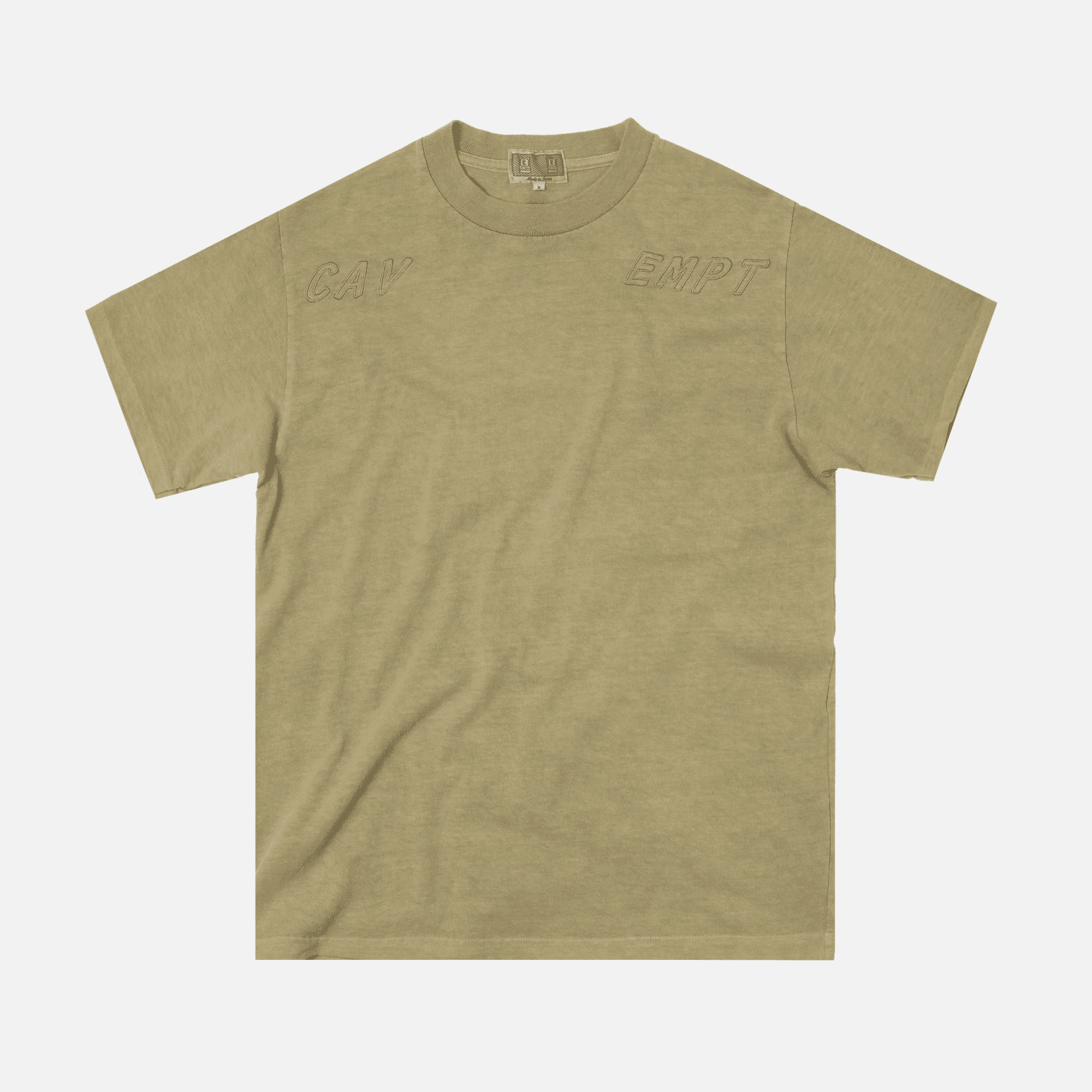Cav Empt Overdye Bold Cav Empt Tee - Beige