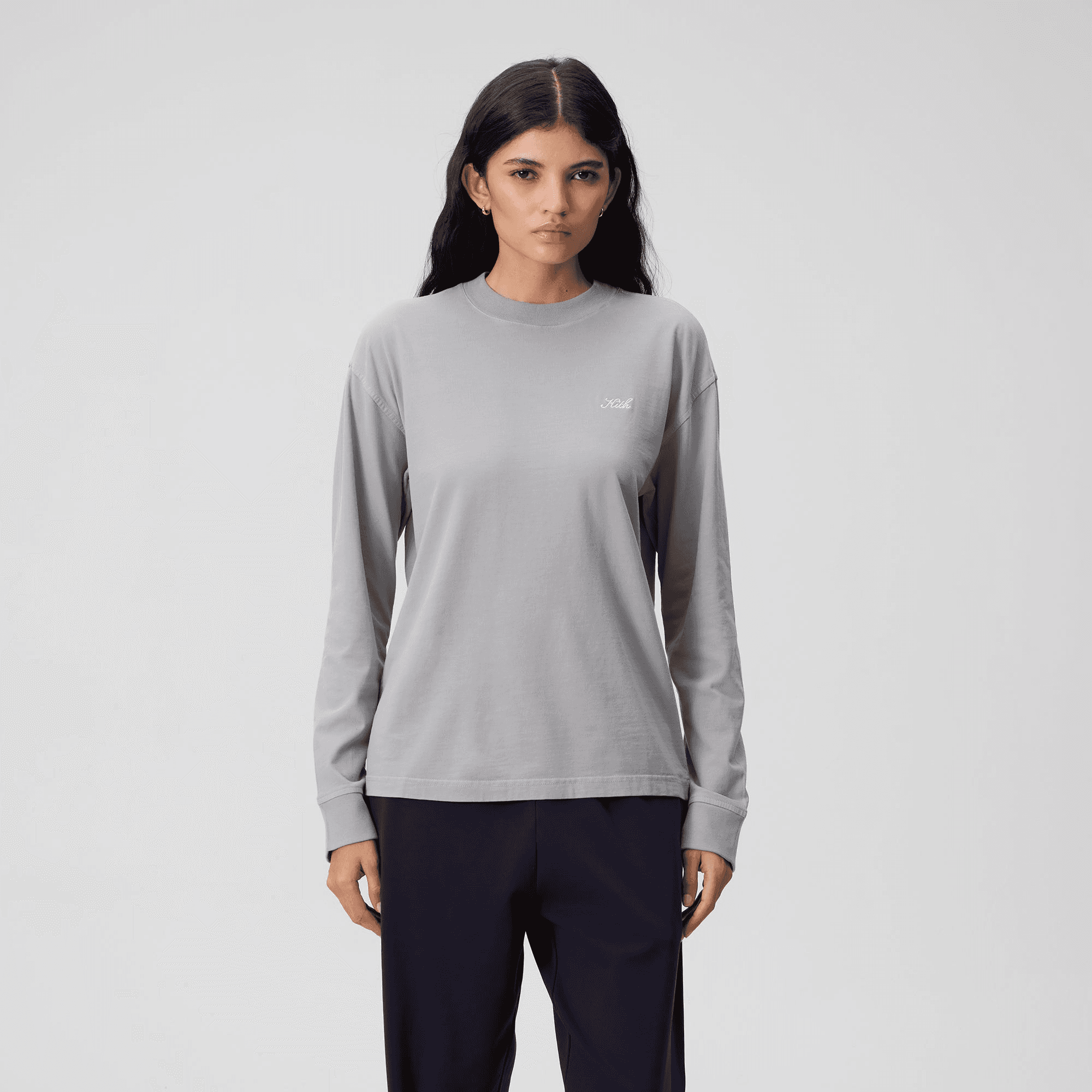 Kith Women Oversized Sonoma Sueded Long Sleeve - Statue — Image 4