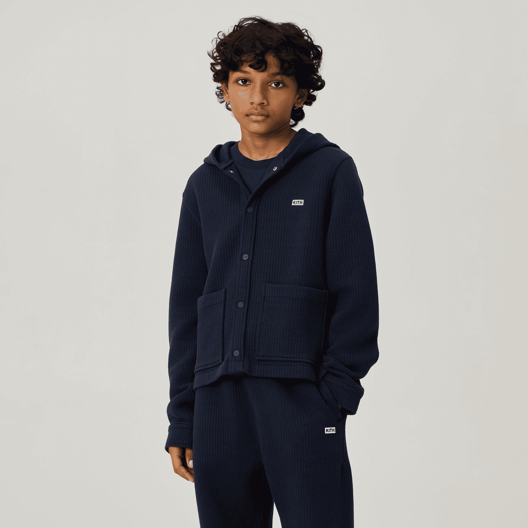 Kith Kids Quilted Hooded Ginza - Nocturnal — Image 5