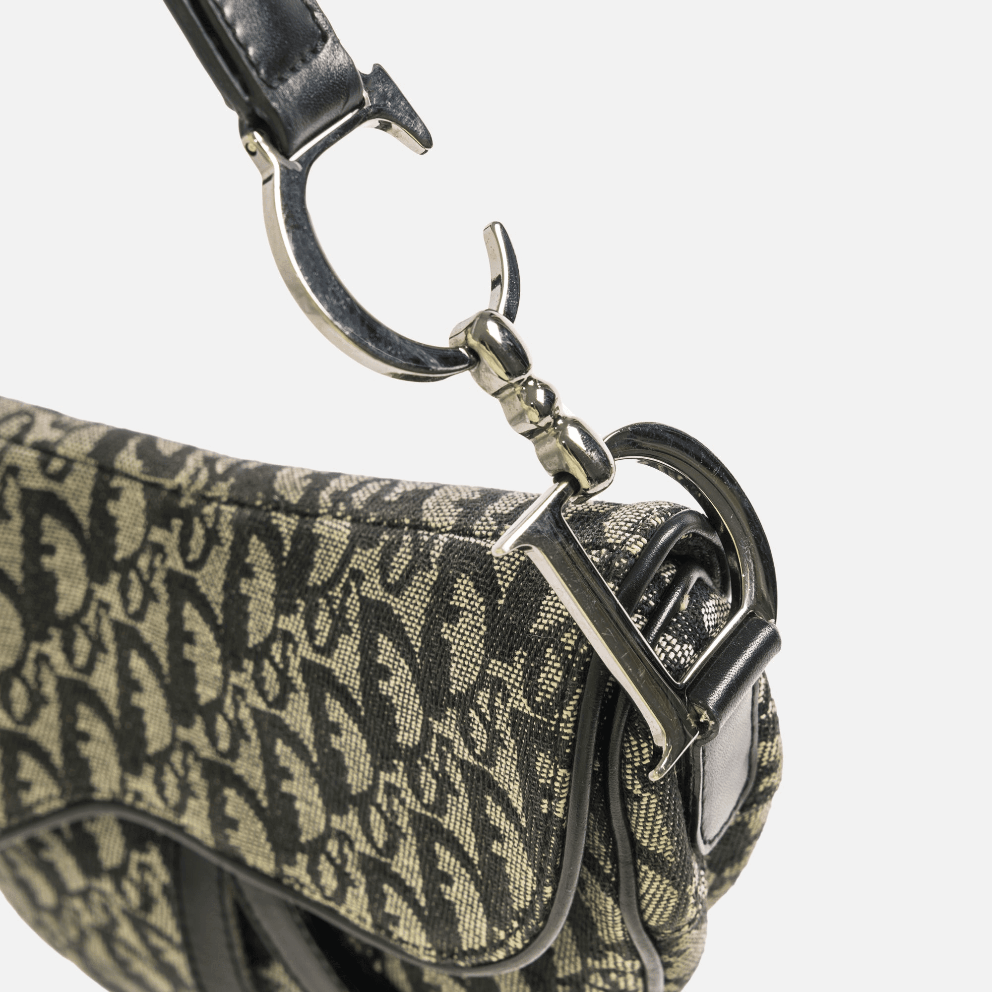 Dior Oblique Saddle Bag - Black — Image 4